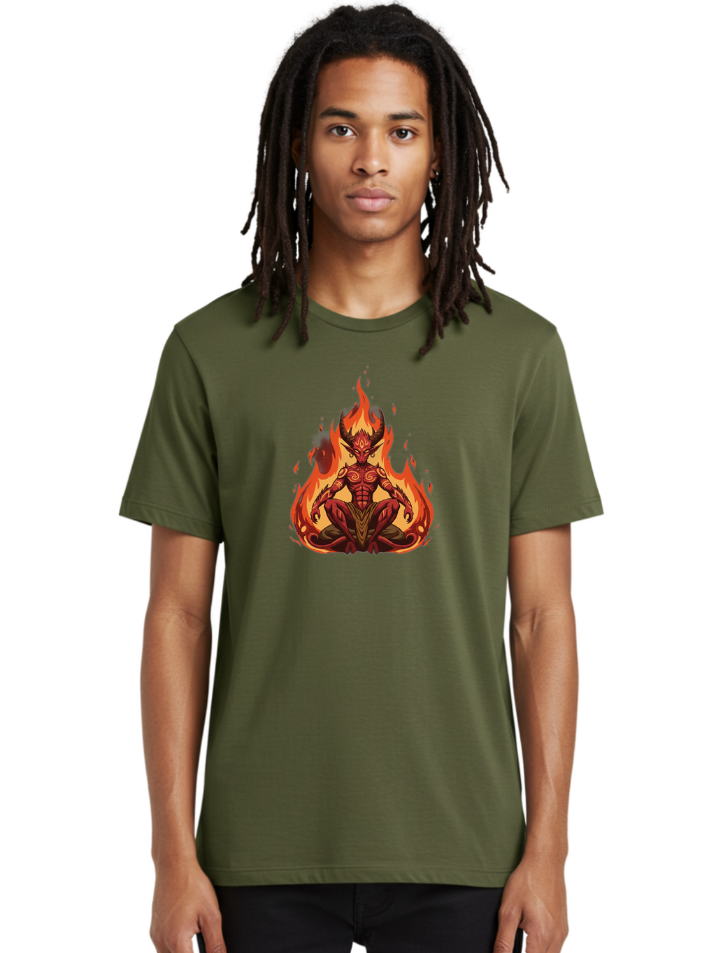 Demonic-Entity-In-Lotus-Position Men'S Graphic Tee, 100% Cotton, Comfortable Casual Summer Wear, Machine Washable, Vintage Camera, Old Camera, Antique Camera, Black Camera, Classic Photography, Photography Equipment, Nostalgic Device, Bao339