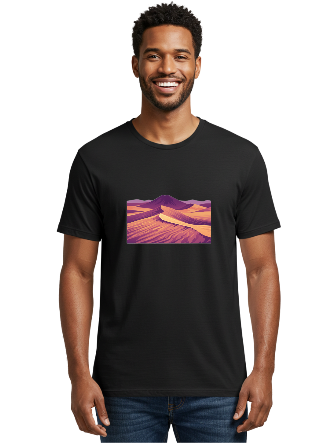 Desert-Landscape Men'S Graphic Tee, 100% Cotton, Comfortable Casual Summer Wear, Machine Washable, Vintage Camera, Old Camera, Antique Camera, Black Camera, Classic Photography, Photography Equipment, Nostalgic Device, Film Camera, Camera Art Bao340