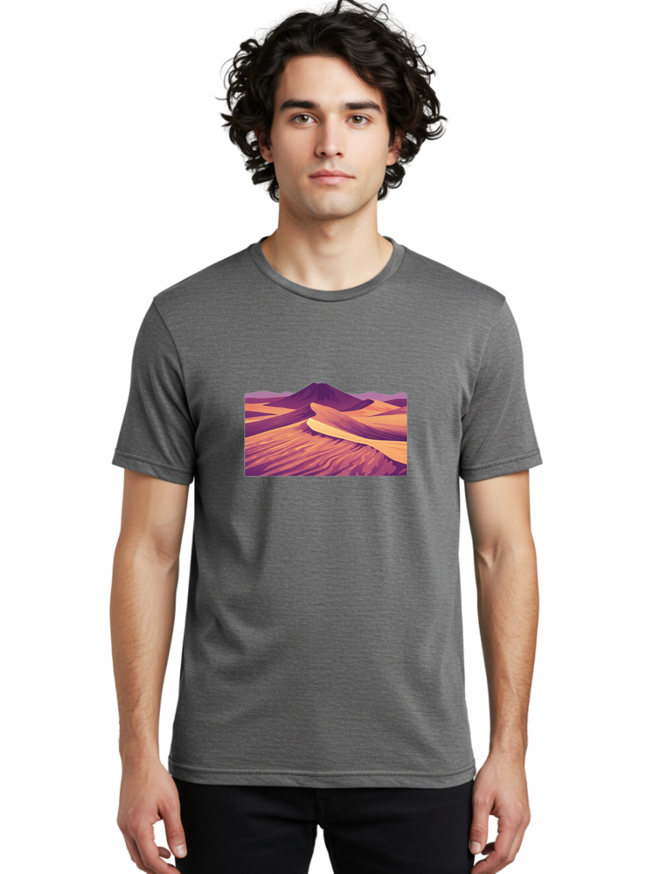 Desert-Landscape Men'S Graphic Tee, 100% Cotton, Comfortable Casual Summer Wear, Machine Washable, Vintage Camera, Old Camera, Antique Camera, Black Camera, Classic Photography, Photography Equipment, Nostalgic Device, Film Camera, Camera Art Bao340