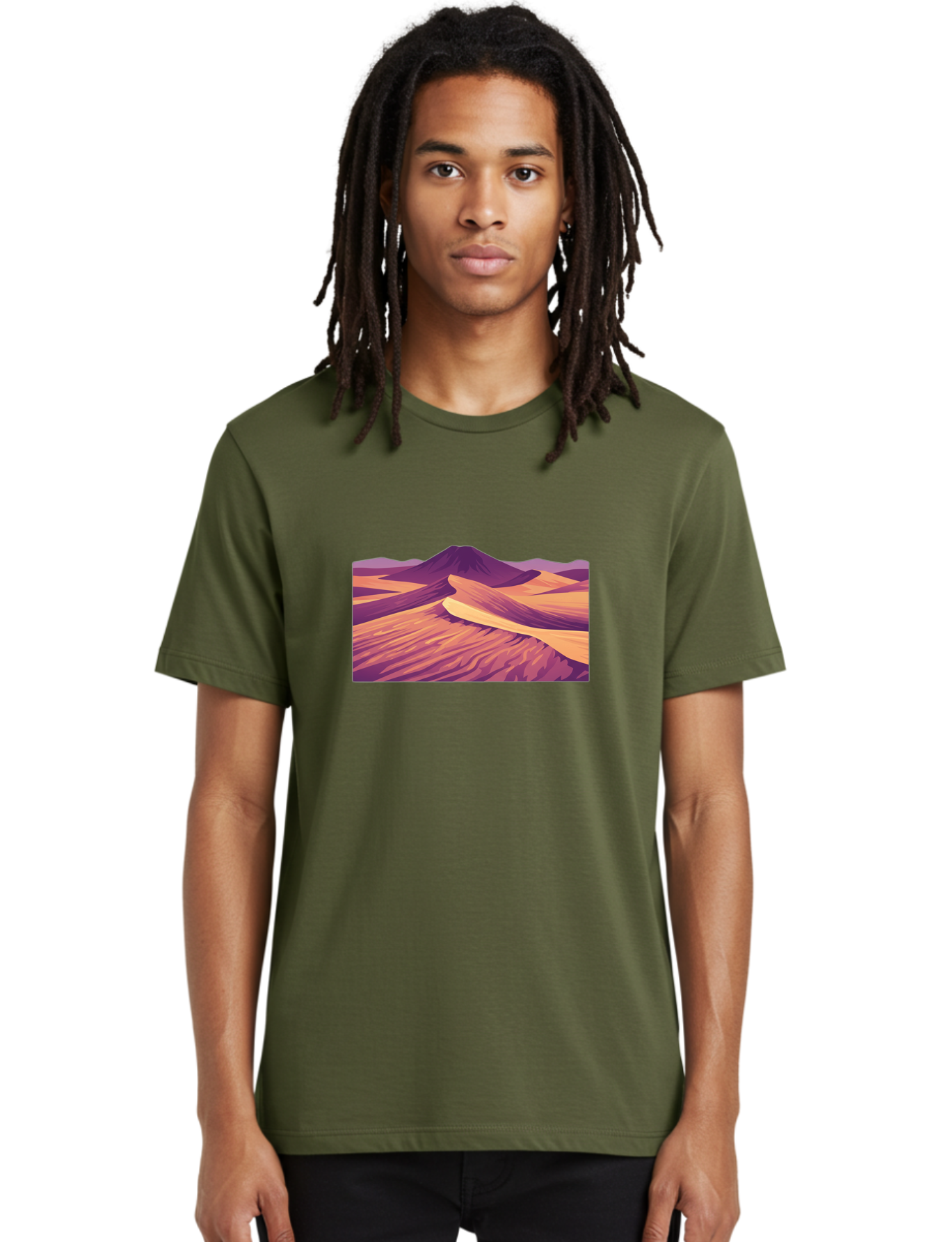 Desert-Landscape Men'S Graphic Tee, 100% Cotton, Comfortable Casual Summer Wear, Machine Washable, Vintage Camera, Old Camera, Antique Camera, Black Camera, Classic Photography, Photography Equipment, Nostalgic Device, Film Camera, Camera Art Bao340