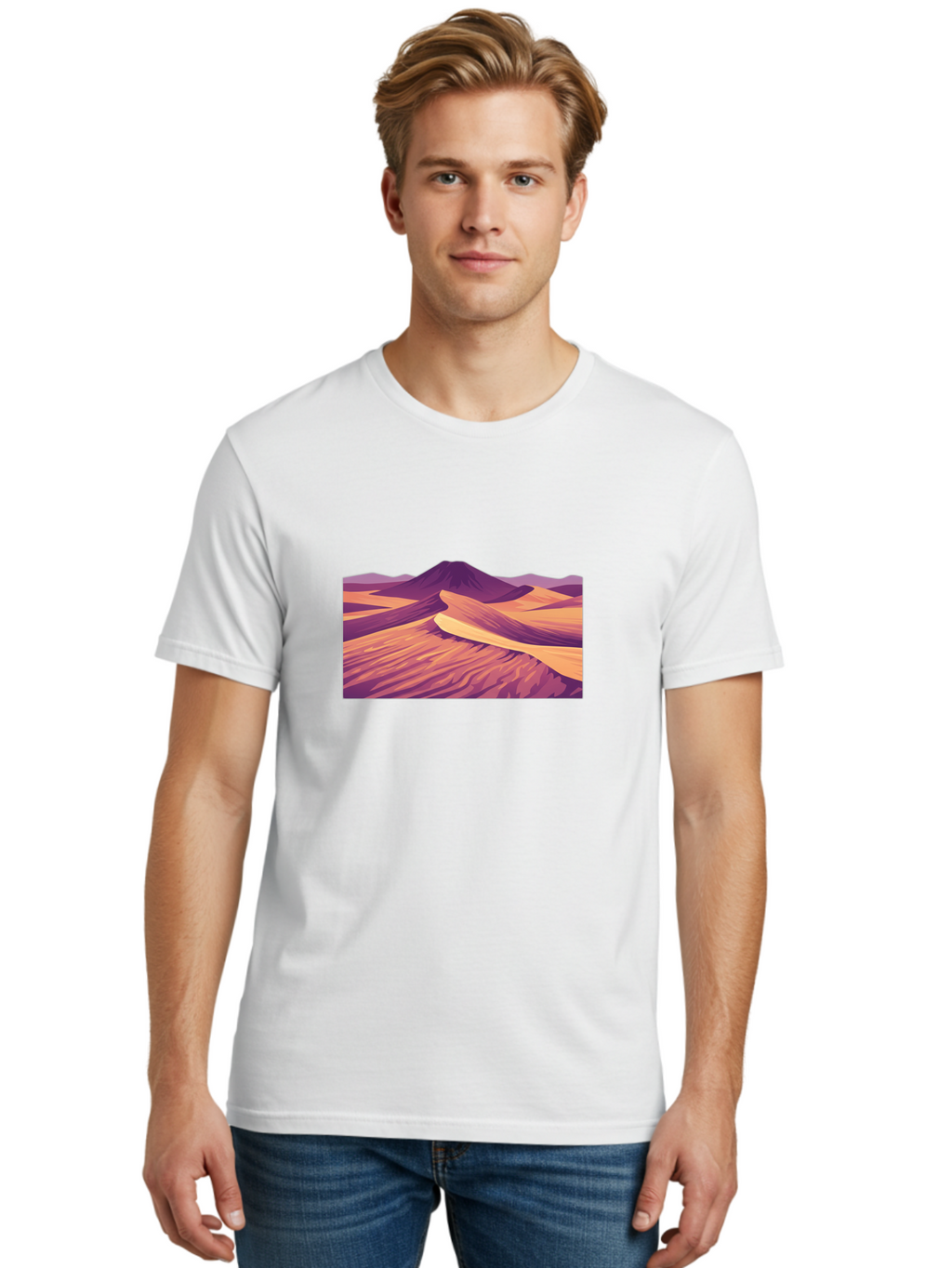 Desert-Landscape Men'S Graphic Tee, 100% Cotton, Comfortable Casual Summer Wear, Machine Washable, Vintage Camera, Old Camera, Antique Camera, Black Camera, Classic Photography, Photography Equipment, Nostalgic Device, Film Camera, Camera Art Bao340