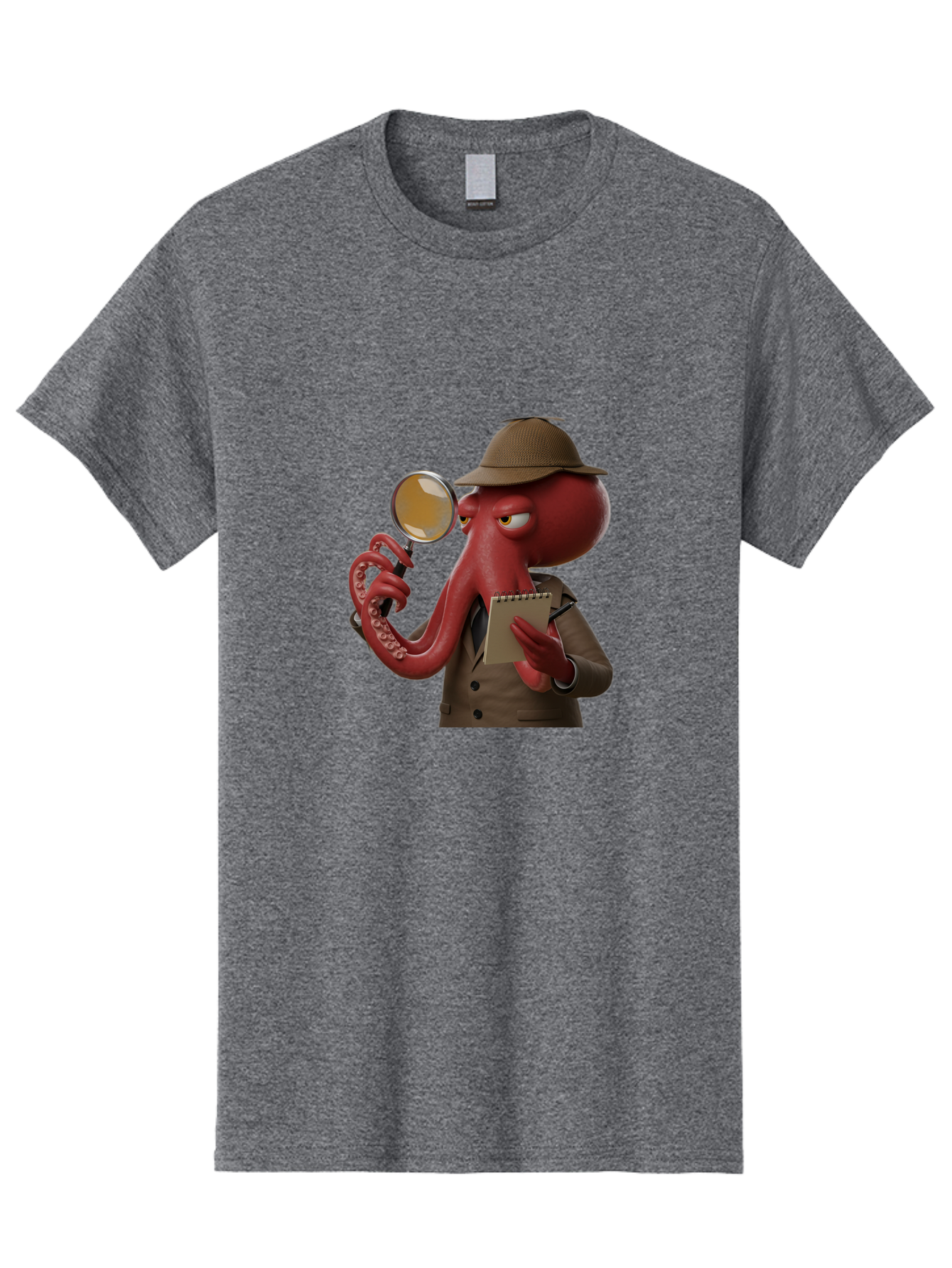 Detective-Octopus Men'S Graphic Tee, 100% Cotton, Comfortable Casual Summer Wear, Machine Washable, Vintage Camera, Old Camera, Antique Camera, Black Camera, Classic Photography, Photography Equipment, Nostalgic Device, Film Camera, Camera Art Bao341