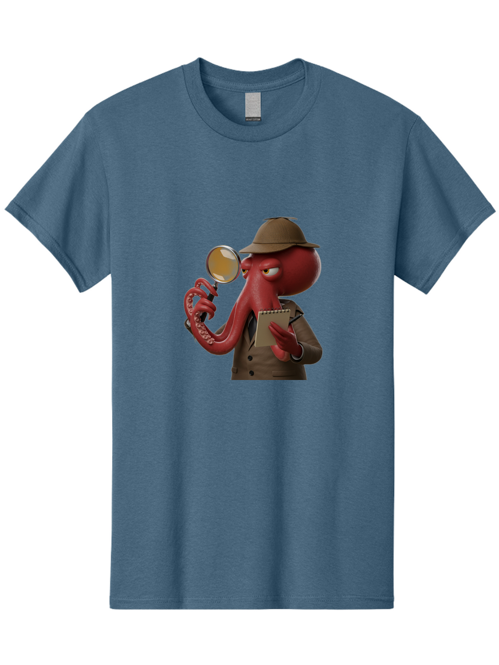 Detective-Octopus Men'S Graphic Tee, 100% Cotton, Comfortable Casual Summer Wear, Machine Washable, Vintage Camera, Old Camera, Antique Camera, Black Camera, Classic Photography, Photography Equipment, Nostalgic Device, Film Camera, Camera Art Bao341