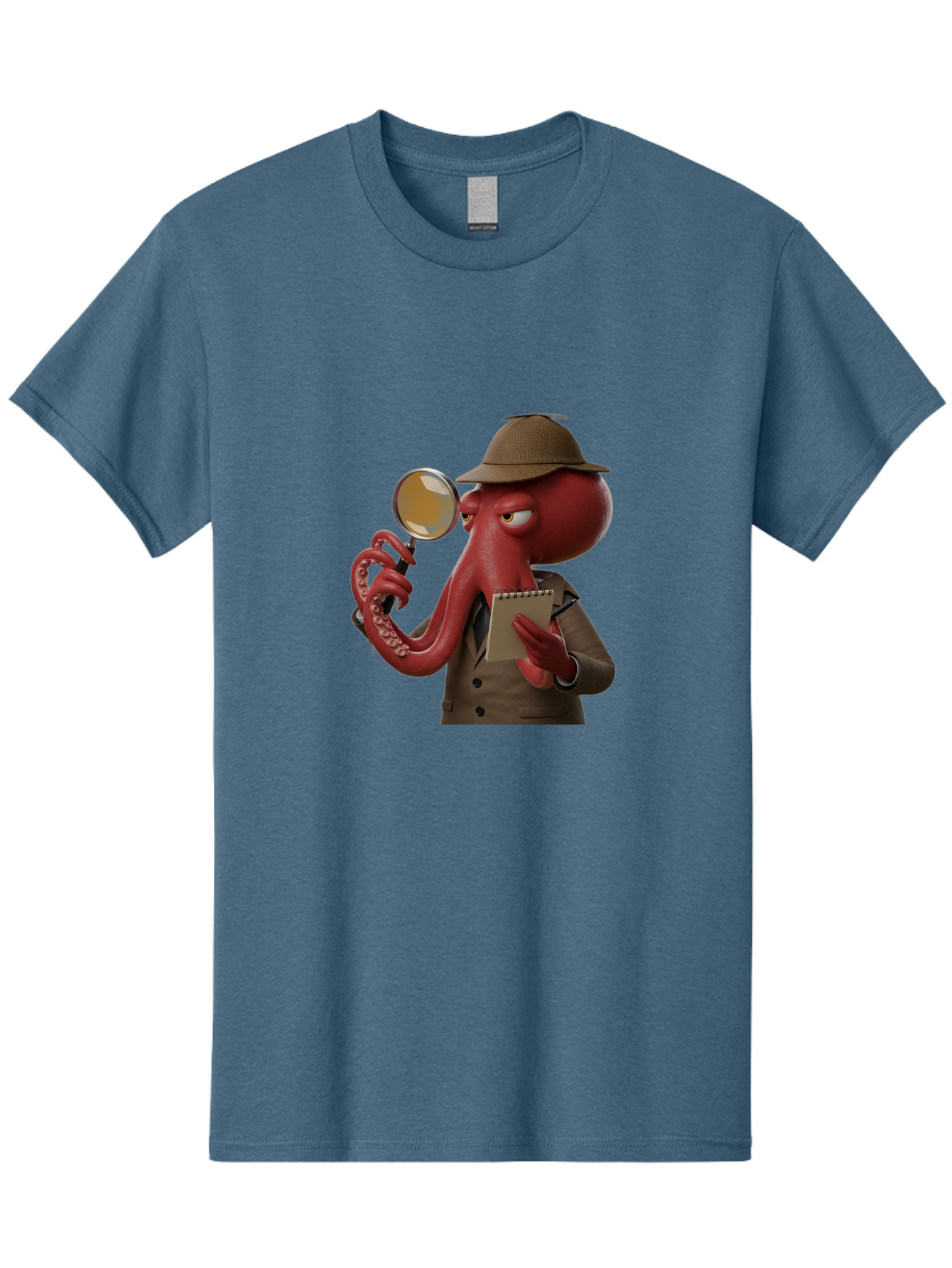 Detective-Octopus Men'S Graphic Tee, 100% Cotton, Comfortable Casual Summer Wear, Machine Washable, Vintage Camera, Old Camera, Antique Camera, Black Camera, Classic Photography, Photography Equipment, Nostalgic Device, Film Camera, Camera Art Bao341
