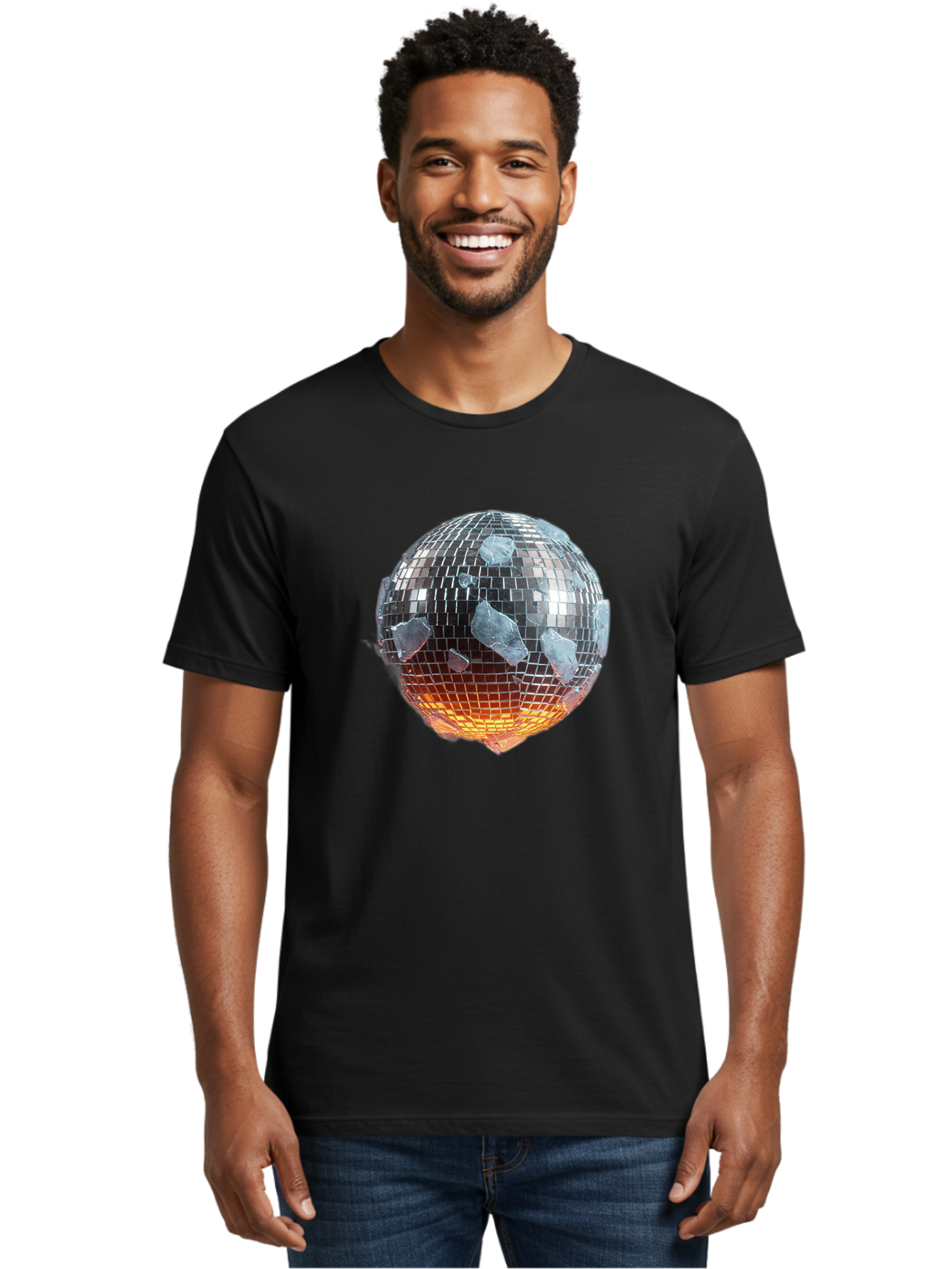Disco-Ball-1 Men'S Graphic Tee, 100% Cotton, Comfortable Casual Summer Wear, Machine Washable, Vintage Camera, Old Camera, Antique Camera, Black Camera, Classic Photography, Photography Equipment, Nostalgic Device, Film Camera, Camera Art Bao345