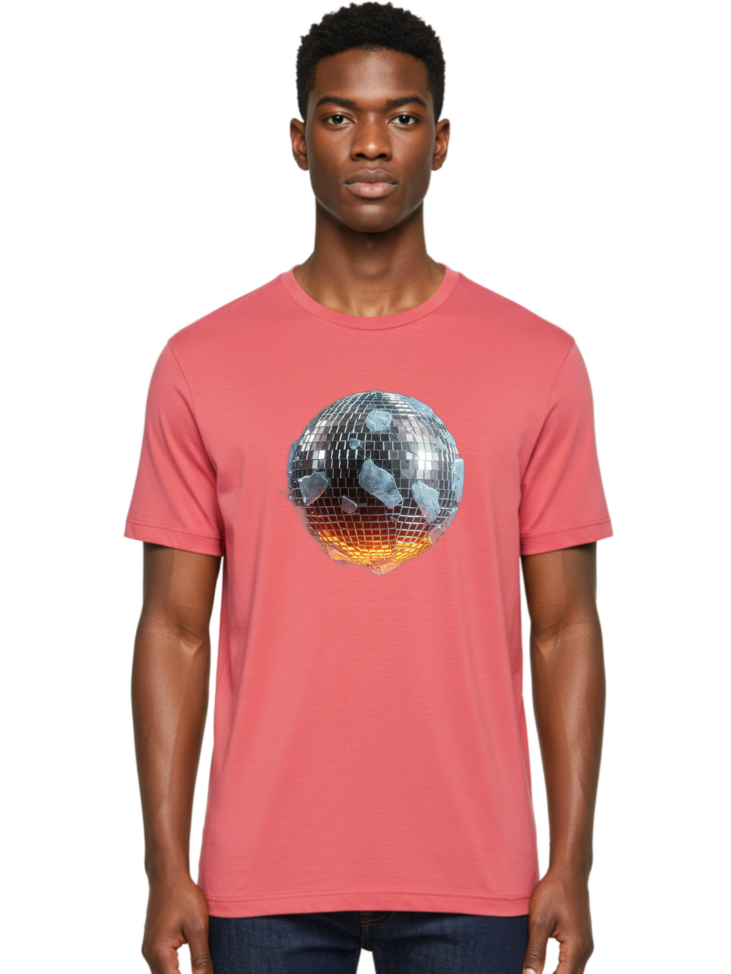 Disco-Ball-1 Men'S Graphic Tee, 100% Cotton, Comfortable Casual Summer Wear, Machine Washable, Vintage Camera, Old Camera, Antique Camera, Black Camera, Classic Photography, Photography Equipment, Nostalgic Device, Film Camera, Camera Art Bao345