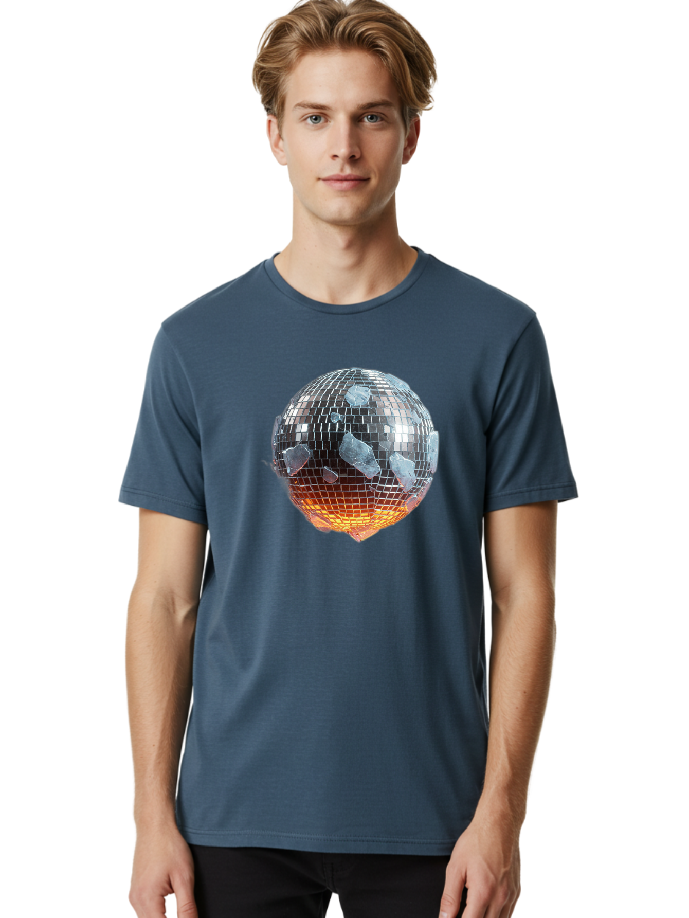Disco-Ball-1 Men'S Graphic Tee, 100% Cotton, Comfortable Casual Summer Wear, Machine Washable, Vintage Camera, Old Camera, Antique Camera, Black Camera, Classic Photography, Photography Equipment, Nostalgic Device, Film Camera, Camera Art Bao345