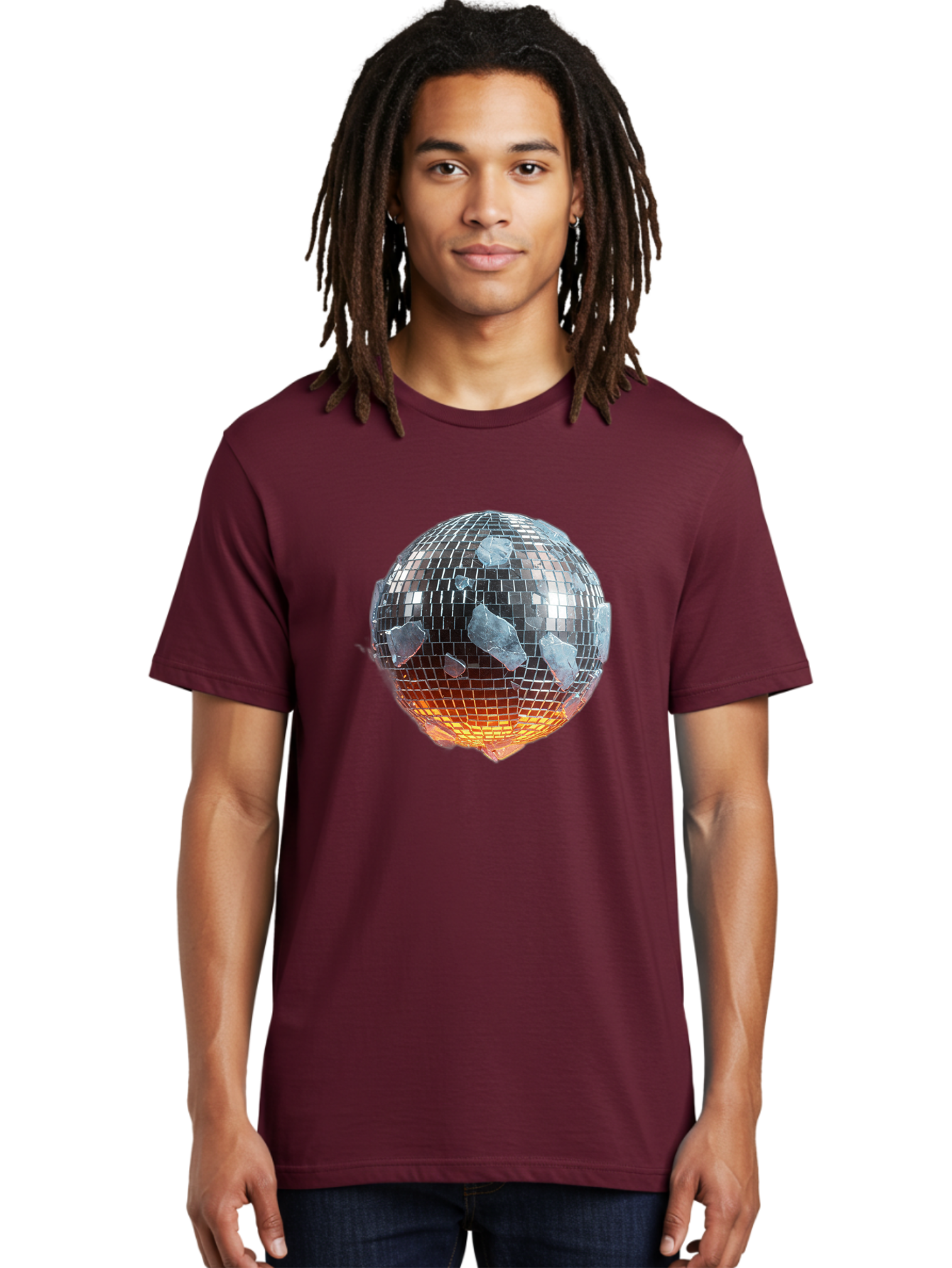 Disco-Ball-1 Men'S Graphic Tee, 100% Cotton, Comfortable Casual Summer Wear, Machine Washable, Vintage Camera, Old Camera, Antique Camera, Black Camera, Classic Photography, Photography Equipment, Nostalgic Device, Film Camera, Camera Art Bao345