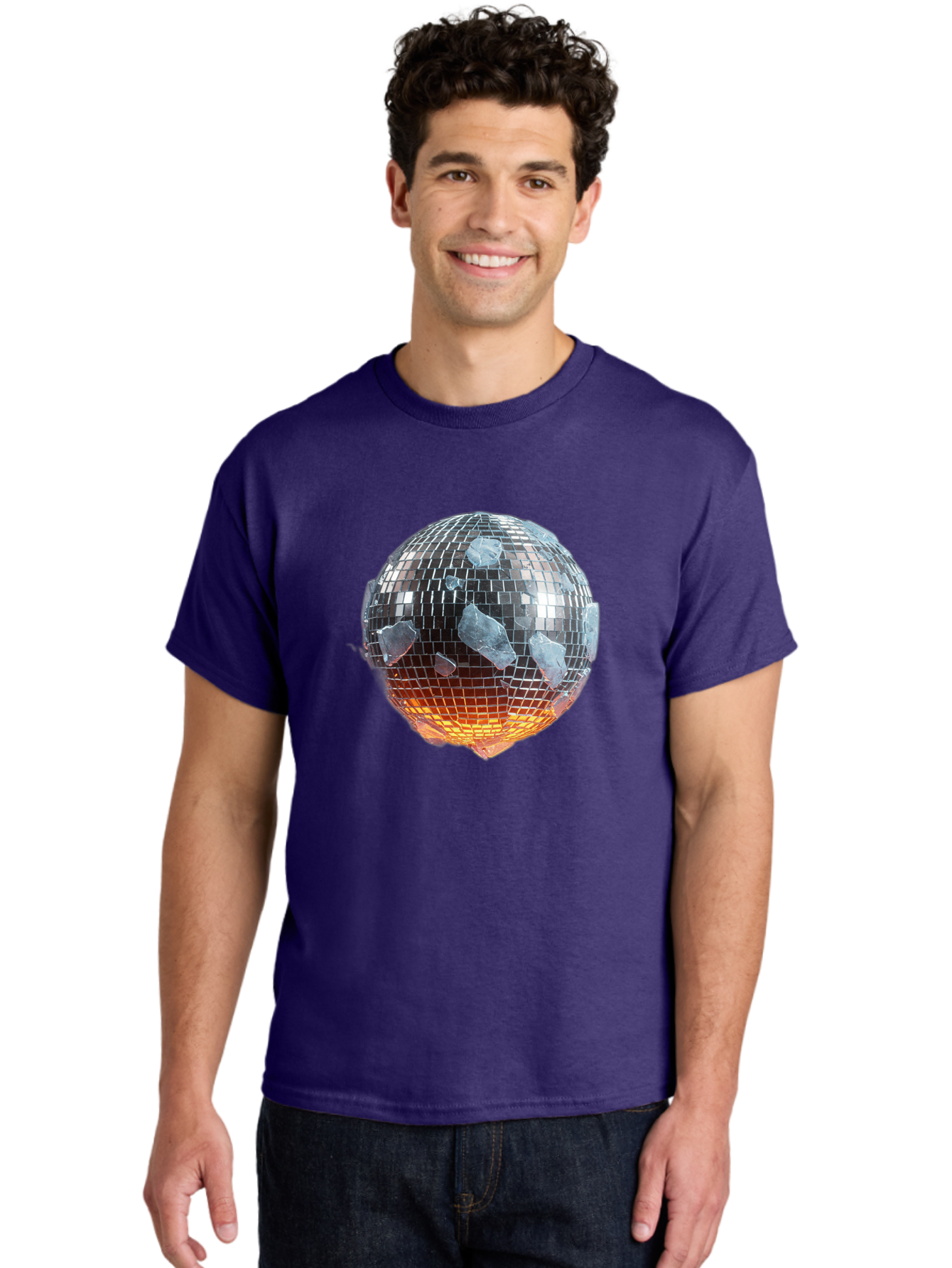 Disco-Ball-1 Men'S Graphic Tee, 100% Cotton, Comfortable Casual Summer Wear, Machine Washable, Vintage Camera, Old Camera, Antique Camera, Black Camera, Classic Photography, Photography Equipment, Nostalgic Device, Film Camera, Camera Art Bao345