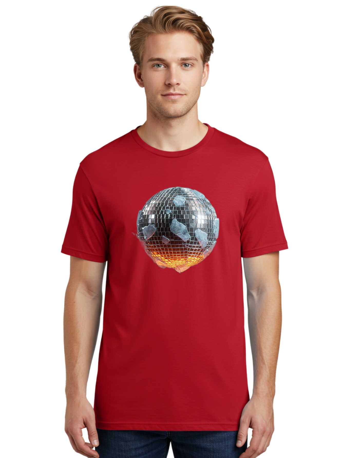 Disco-Ball-1 Men'S Graphic Tee, 100% Cotton, Comfortable Casual Summer Wear, Machine Washable, Vintage Camera, Old Camera, Antique Camera, Black Camera, Classic Photography, Photography Equipment, Nostalgic Device, Film Camera, Camera Art Bao345