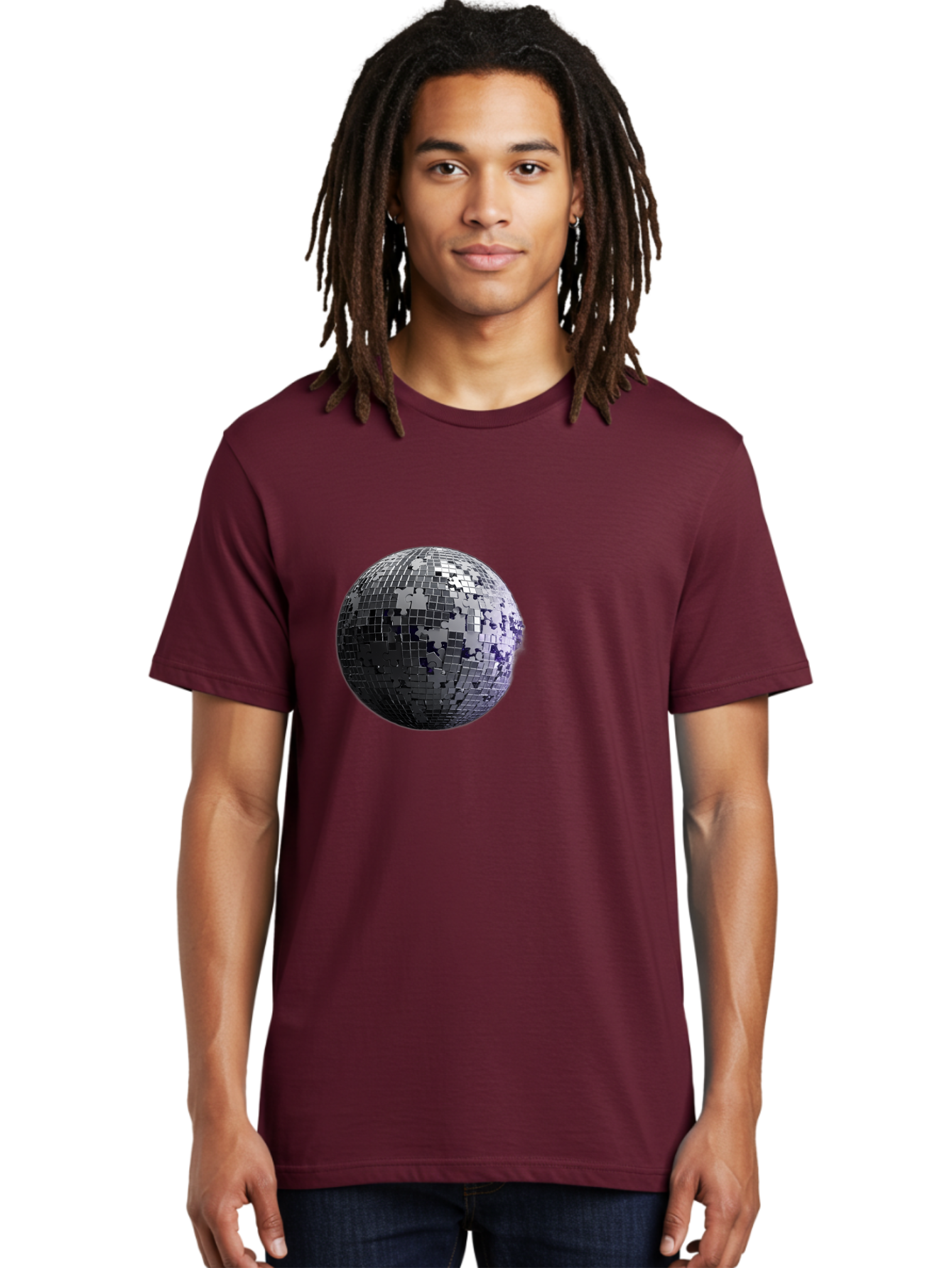 Disco-Ball-3 Men'S Graphic Tee, 100% Cotton, Comfortable Casual Summer Wear, Machine Washable, Vintage Camera, Old Camera, Antique Camera, Black Camera, Classic Photography, Photography Equipment, Nostalgic Device, Film Camera, Camera Art Bao347