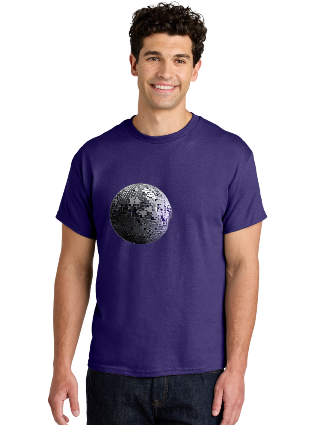 Disco-Ball-3 Men'S Graphic Tee, 100% Cotton, Comfortable Casual Summer Wear, Machine Washable, Vintage Camera, Old Camera, Antique Camera, Black Camera, Classic Photography, Photography Equipment, Nostalgic Device, Film Camera, Camera Art Bao347