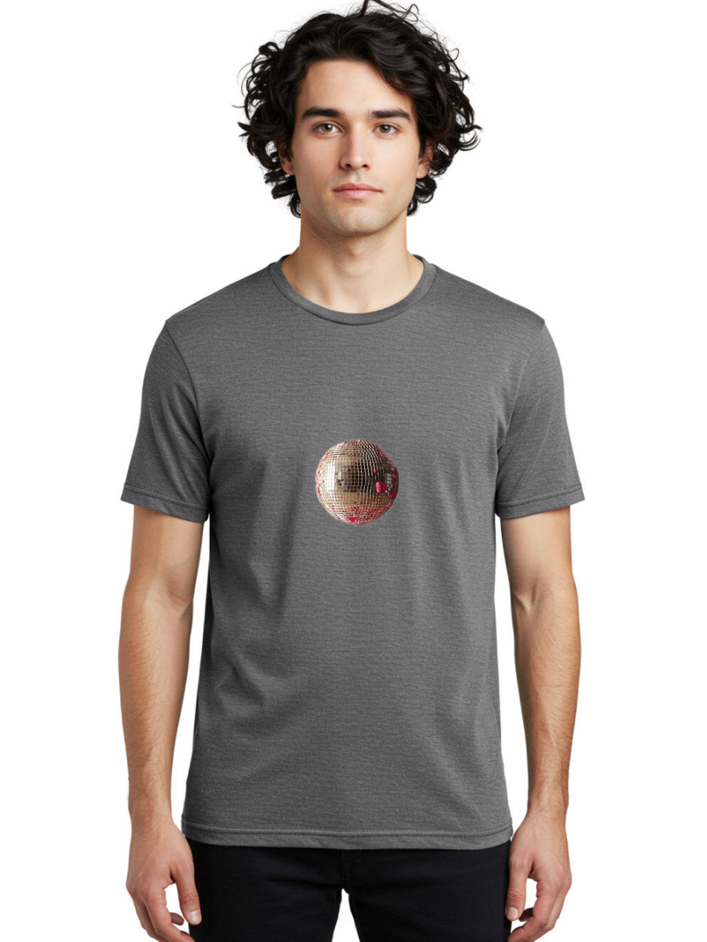 Disco-Ball Men'S Graphic Tee, 100% Cotton, Comfortable Casual Summer Wear, Machine Washable, Vintage Camera, Old Camera, Antique Camera, Black Camera, Classic Photography, Photography Equipment, Nostalgic Device, Film Camera, Camera Art Bao348