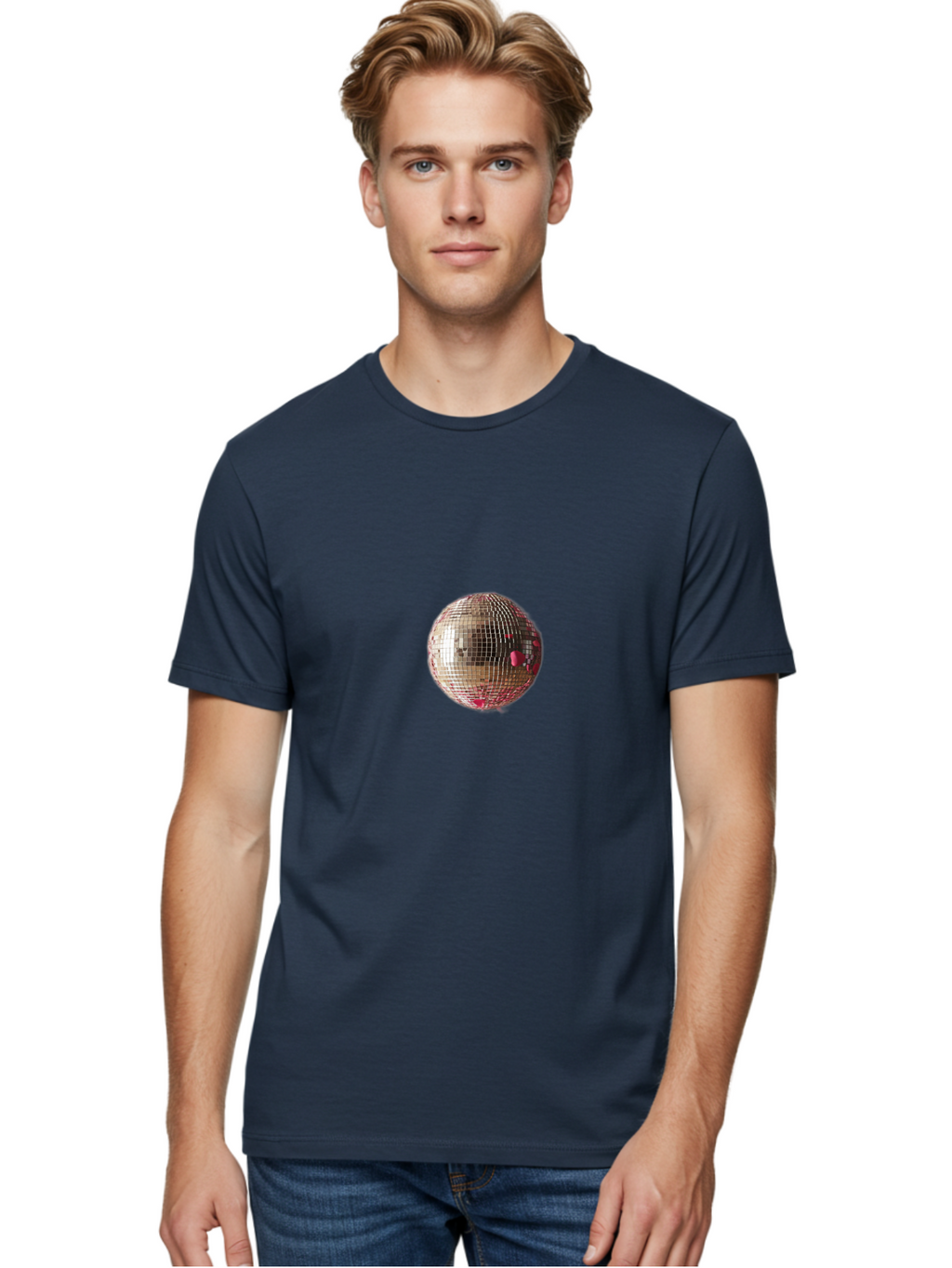 Disco-Ball Men'S Graphic Tee, 100% Cotton, Comfortable Casual Summer Wear, Machine Washable, Vintage Camera, Old Camera, Antique Camera, Black Camera, Classic Photography, Photography Equipment, Nostalgic Device, Film Camera, Camera Art Bao348