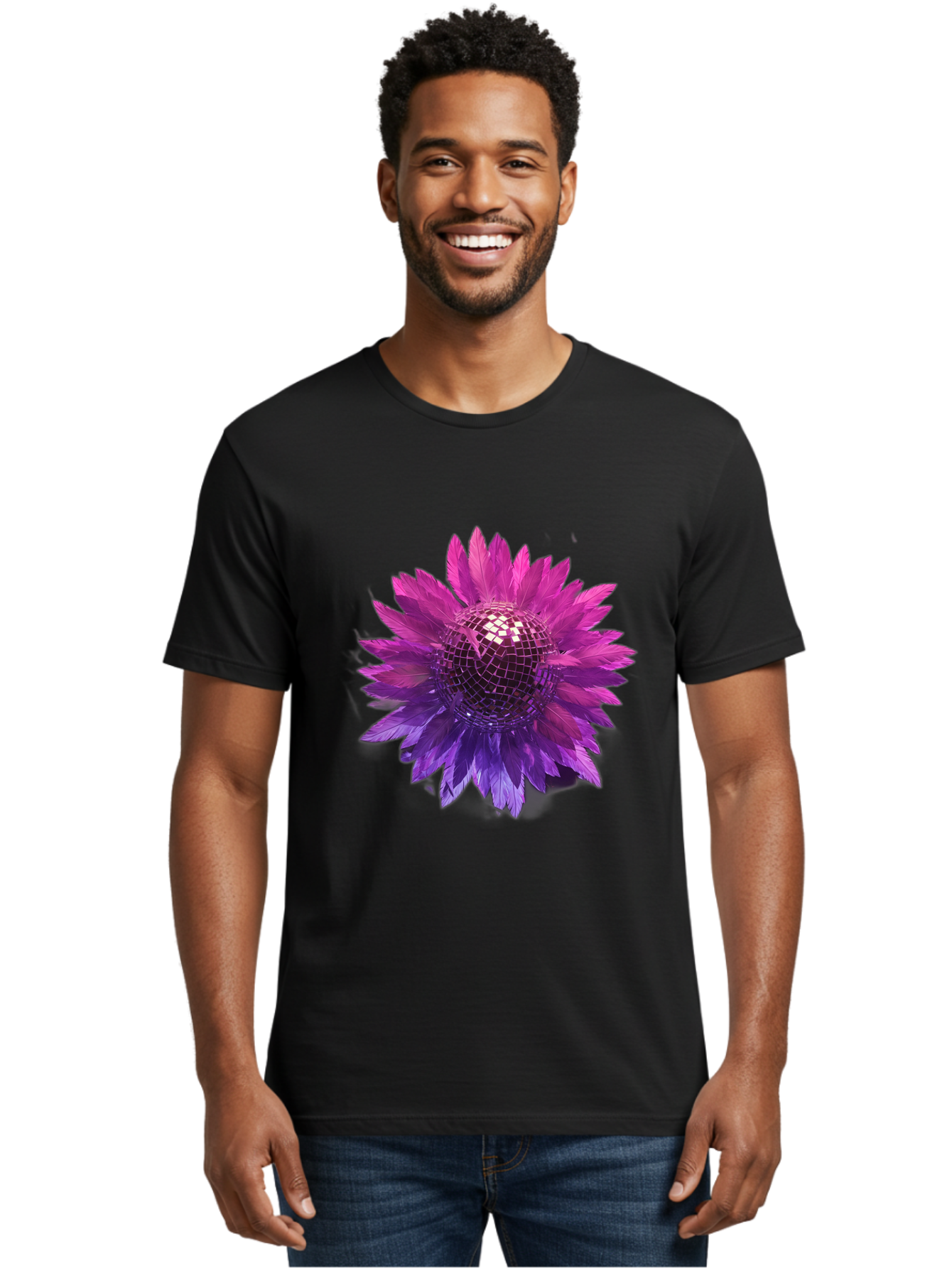Disco-Flower Men'S Graphic Tee, 100% Cotton, Comfortable Casual Summer Wear, Machine Washable, Vintage Camera, Old Camera, Antique Camera, Black Camera, Classic Photography, Photography Equipment, Nostalgic Device, Film Camera, Camera Art Bao349