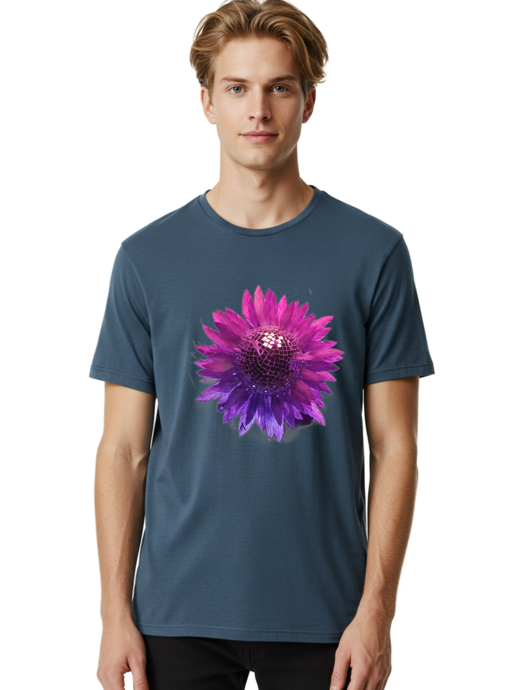 Disco-Flower Men'S Graphic Tee, 100% Cotton, Comfortable Casual Summer Wear, Machine Washable, Vintage Camera, Old Camera, Antique Camera, Black Camera, Classic Photography, Photography Equipment, Nostalgic Device, Film Camera, Camera Art Bao349