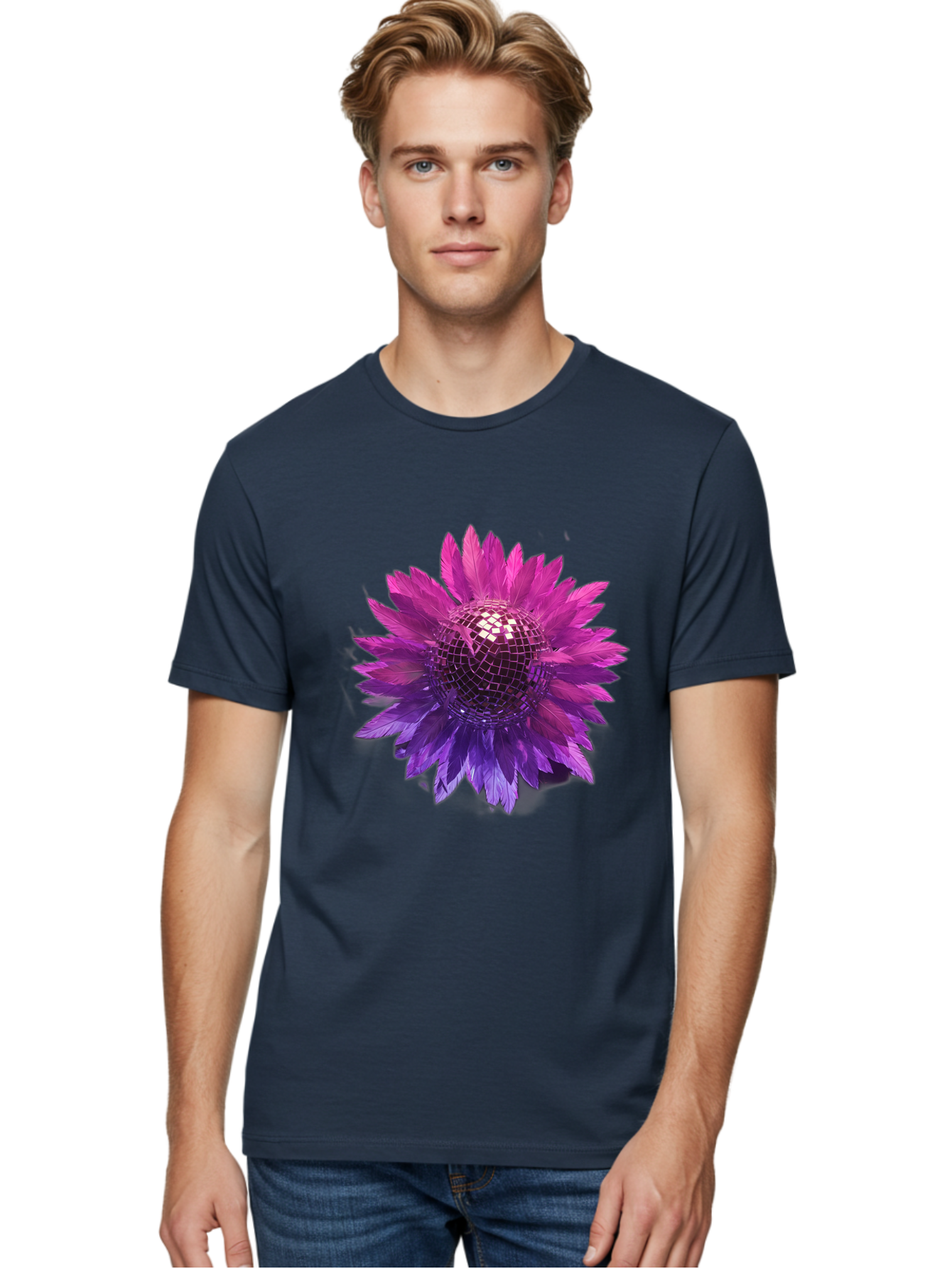 Disco-Flower Men'S Graphic Tee, 100% Cotton, Comfortable Casual Summer Wear, Machine Washable, Vintage Camera, Old Camera, Antique Camera, Black Camera, Classic Photography, Photography Equipment, Nostalgic Device, Film Camera, Camera Art Bao349
