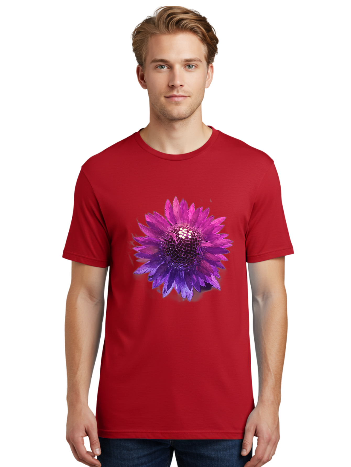 Disco-Flower Men'S Graphic Tee, 100% Cotton, Comfortable Casual Summer Wear, Machine Washable, Vintage Camera, Old Camera, Antique Camera, Black Camera, Classic Photography, Photography Equipment, Nostalgic Device, Film Camera, Camera Art Bao349