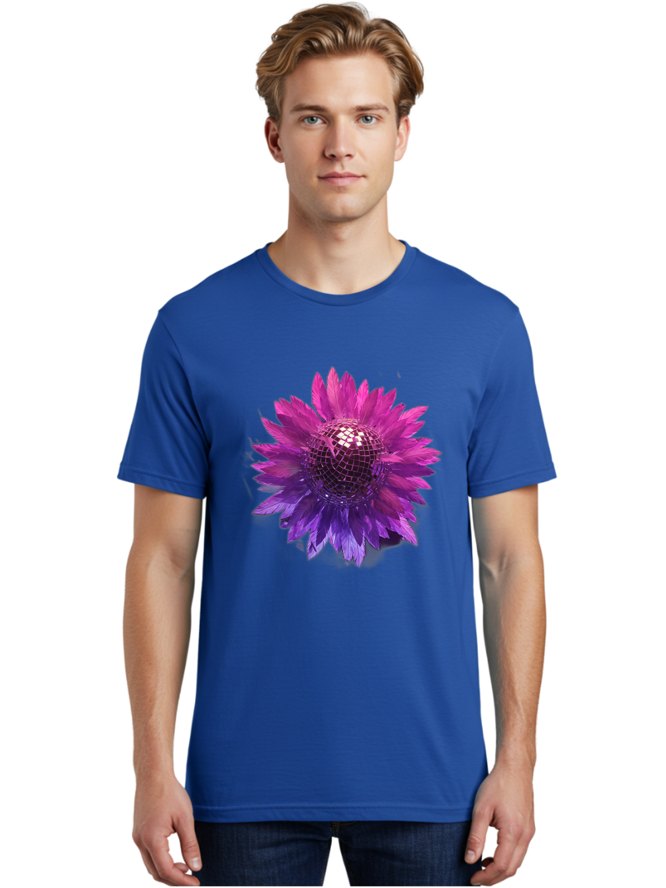 Disco-Flower Men'S Graphic Tee, 100% Cotton, Comfortable Casual Summer Wear, Machine Washable, Vintage Camera, Old Camera, Antique Camera, Black Camera, Classic Photography, Photography Equipment, Nostalgic Device, Film Camera, Camera Art Bao349