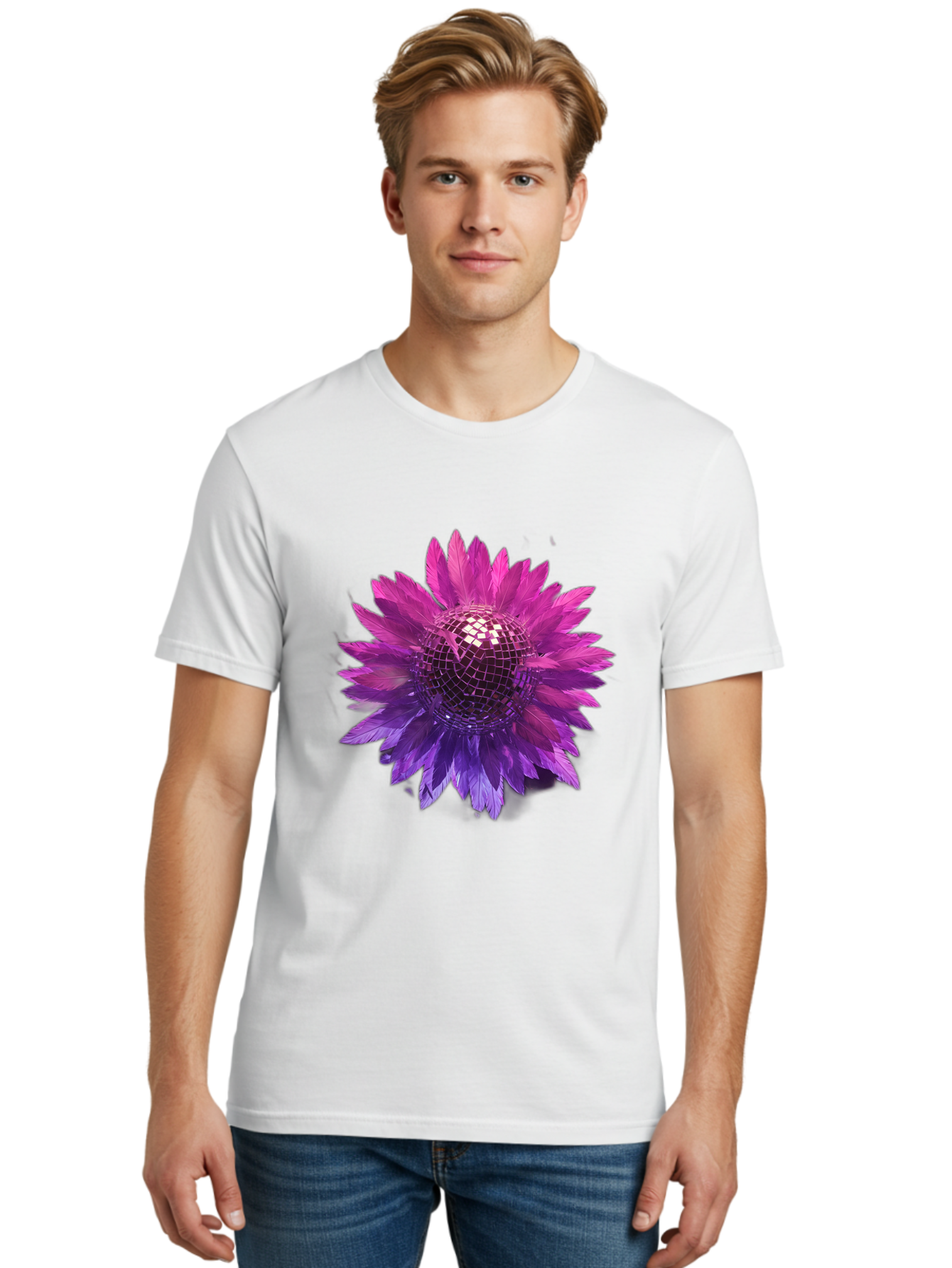 Disco-Flower Men'S Graphic Tee, 100% Cotton, Comfortable Casual Summer Wear, Machine Washable, Vintage Camera, Old Camera, Antique Camera, Black Camera, Classic Photography, Photography Equipment, Nostalgic Device, Film Camera, Camera Art Bao349