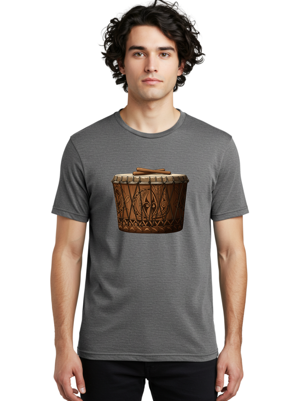 Djembe-Drum Men'S Graphic Tee, 100% Cotton, Comfortable Casual Summer Wear, Machine Washable, Vintage Camera, Old Camera, Antique Camera, Black Camera, Classic Photography, Photography Equipment, Nostalgic Device, Film Camera, Camera Art Bao351