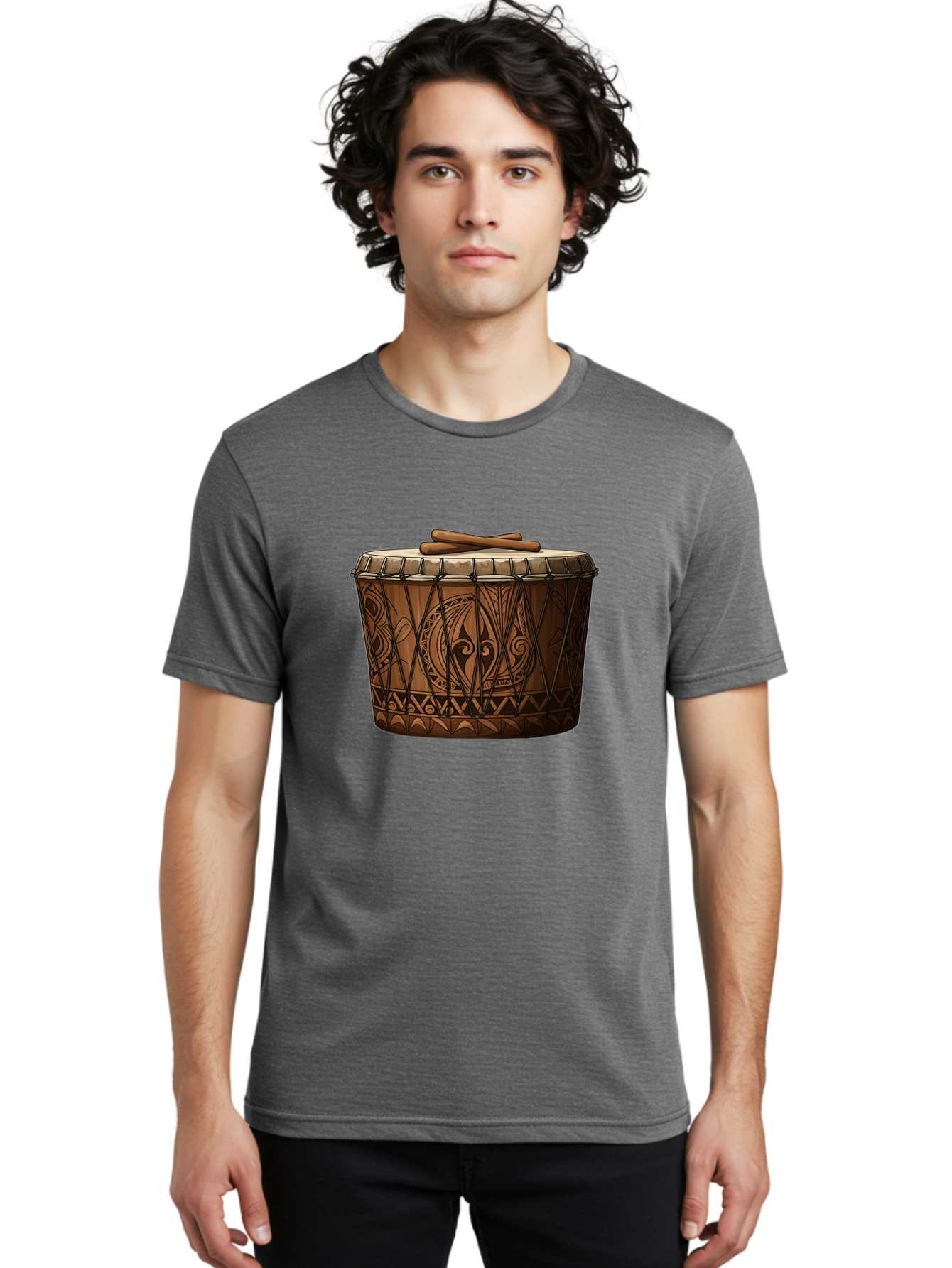 Djembe-Drum Men'S Graphic Tee, 100% Cotton, Comfortable Casual Summer Wear, Machine Washable, Vintage Camera, Old Camera, Antique Camera, Black Camera, Classic Photography, Photography Equipment, Nostalgic Device, Film Camera, Camera Art Bao351