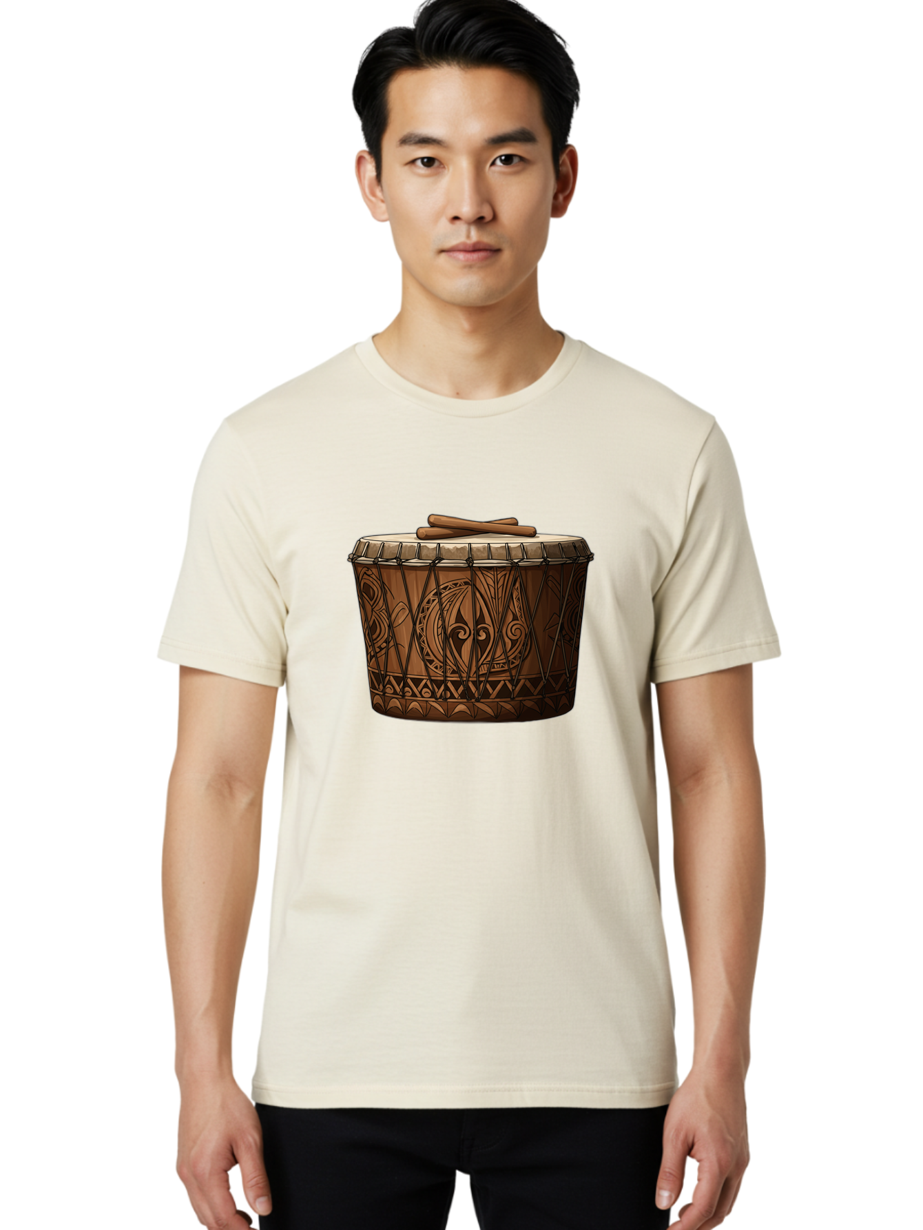 Djembe-Drum Men'S Graphic Tee, 100% Cotton, Comfortable Casual Summer Wear, Machine Washable, Vintage Camera, Old Camera, Antique Camera, Black Camera, Classic Photography, Photography Equipment, Nostalgic Device, Film Camera, Camera Art Bao351