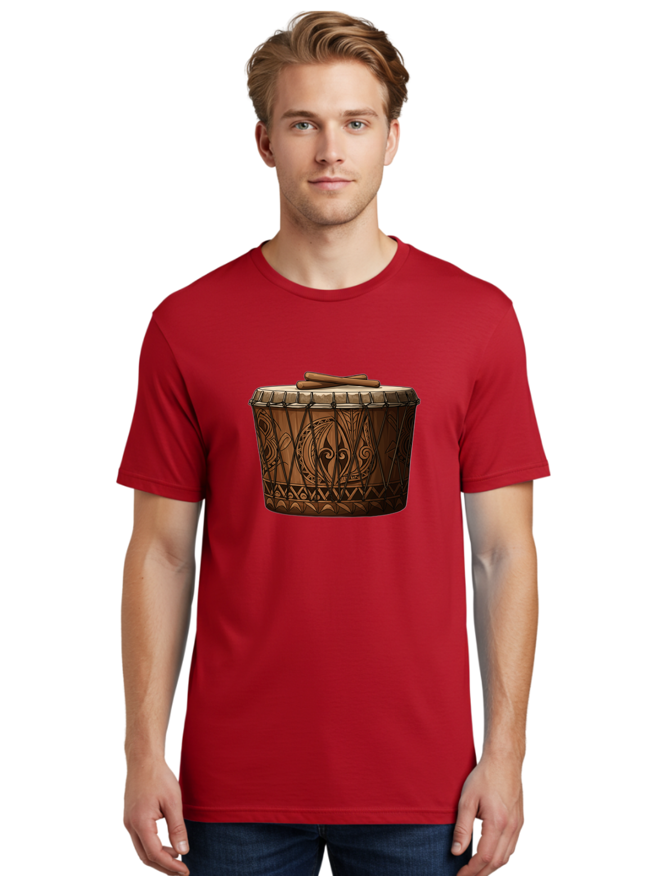 Djembe-Drum Men'S Graphic Tee, 100% Cotton, Comfortable Casual Summer Wear, Machine Washable, Vintage Camera, Old Camera, Antique Camera, Black Camera, Classic Photography, Photography Equipment, Nostalgic Device, Film Camera, Camera Art Bao351