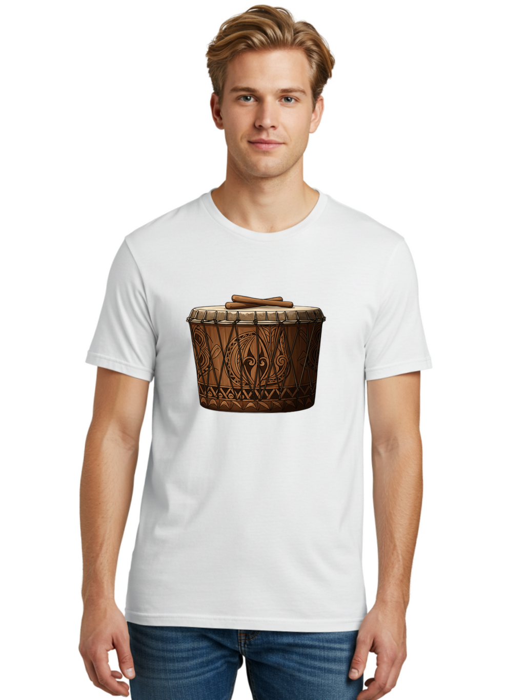 Djembe-Drum Men'S Graphic Tee, 100% Cotton, Comfortable Casual Summer Wear, Machine Washable, Vintage Camera, Old Camera, Antique Camera, Black Camera, Classic Photography, Photography Equipment, Nostalgic Device, Film Camera, Camera Art Bao351