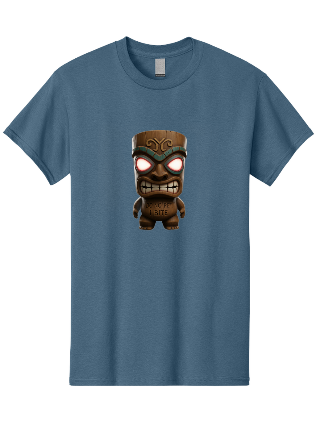 Do-No-Pet-I-Bite-Tiki Men'S Graphic Tee, 100% Cotton, Comfortable Casual Summer Wear, Machine Washable, Vintage Camera, Old Camera, Antique Camera, Black Camera, Classic Photography, Photography Equipment, Nostalgic Device, Film Camera, Bao352