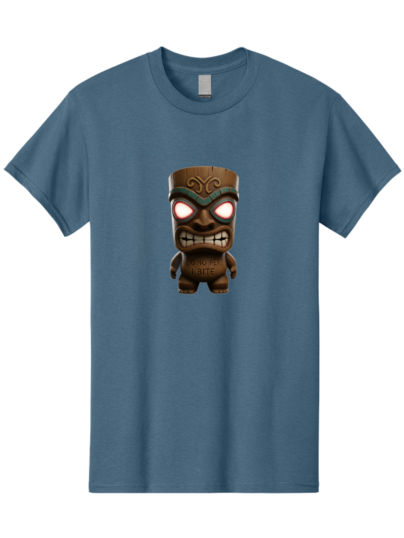 Do-No-Pet-I-Bite-Tiki Men'S Graphic Tee, 100% Cotton, Comfortable Casual Summer Wear, Machine Washable, Vintage Camera, Old Camera, Antique Camera, Black Camera, Classic Photography, Photography Equipment, Nostalgic Device, Film Camera, Bao352