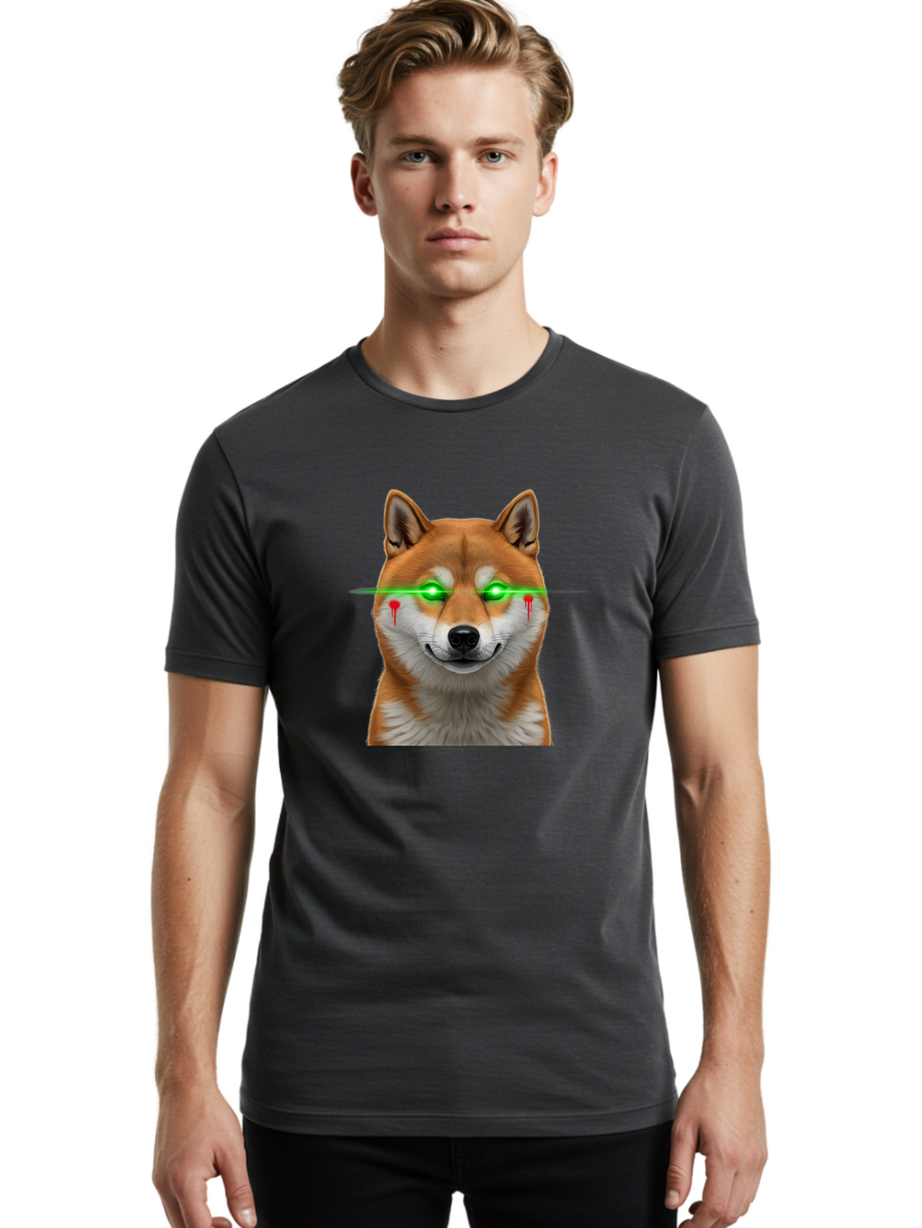 Doge-Terminator Men'S Graphic Tee, 100% Cotton, Comfortable Casual Summer Wear, Machine Washable, Vintage Camera, Old Camera, Antique Camera, Black Camera, Classic Photography, Photography Equipment, Nostalgic Device, Film Camera, Camera Art Bao362
