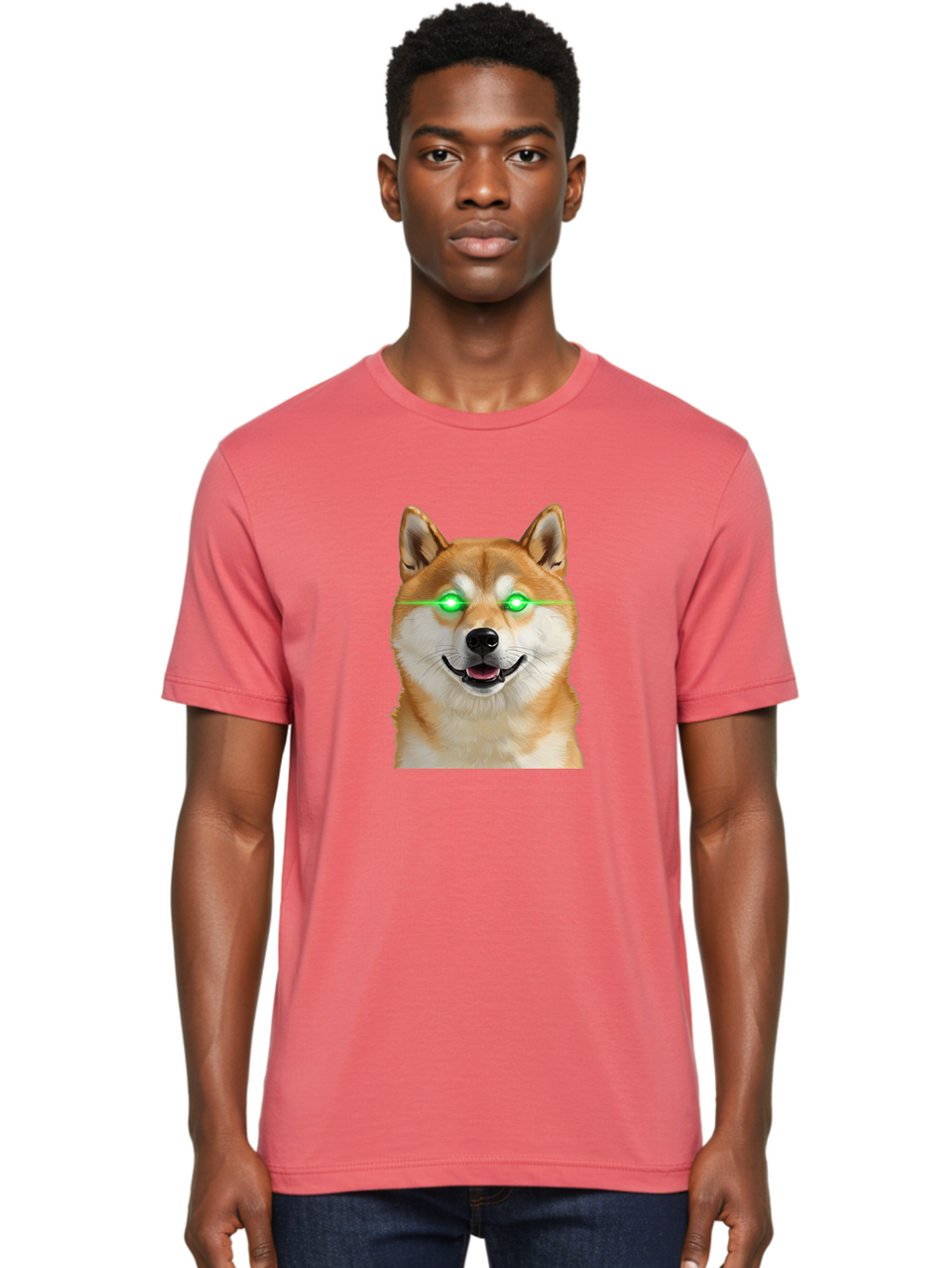 Doge-With-Green-Eyes Men'S Graphic Tee, 100% Cotton, Comfortable Casual Summer Wear, Machine Washable, Vintage Camera, Old Camera, Antique Camera, Black Camera, Classic Photography, Photography Equipment, Nostalgic Device, Film Camera, Bao363