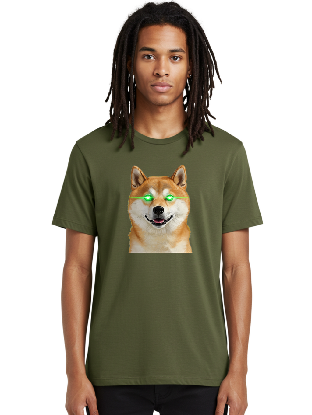 Doge-With-Green-Eyes Men'S Graphic Tee, 100% Cotton, Comfortable Casual Summer Wear, Machine Washable, Vintage Camera, Old Camera, Antique Camera, Black Camera, Classic Photography, Photography Equipment, Nostalgic Device, Film Camera, Bao363