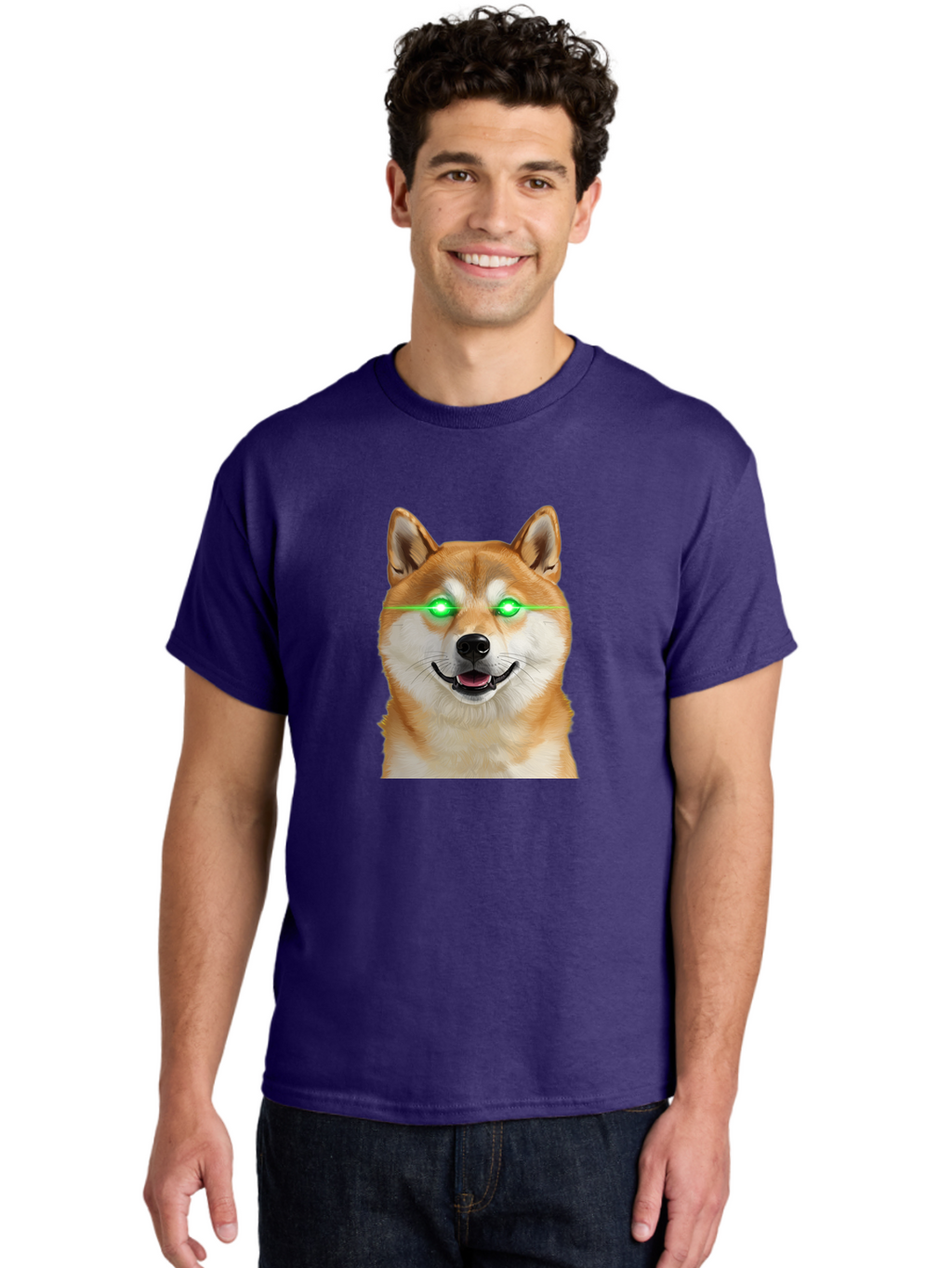 Doge-With-Green-Eyes Men'S Graphic Tee, 100% Cotton, Comfortable Casual Summer Wear, Machine Washable, Vintage Camera, Old Camera, Antique Camera, Black Camera, Classic Photography, Photography Equipment, Nostalgic Device, Film Camera, Bao363