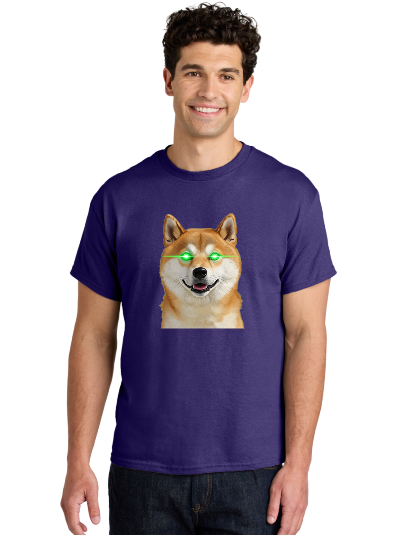 Doge-With-Green-Eyes Men'S Graphic Tee, 100% Cotton, Comfortable Casual Summer Wear, Machine Washable, Vintage Camera, Old Camera, Antique Camera, Black Camera, Classic Photography, Photography Equipment, Nostalgic Device, Film Camera, Bao363