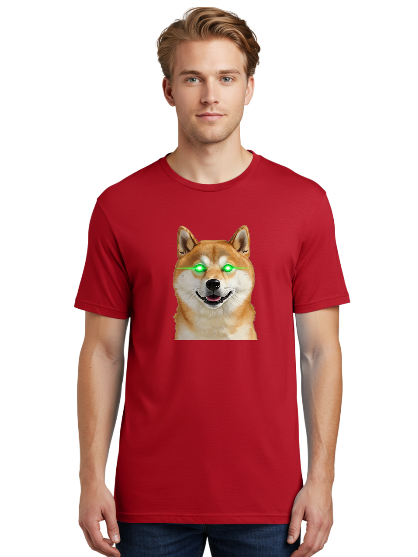 Doge-With-Green-Eyes Men'S Graphic Tee, 100% Cotton, Comfortable Casual Summer Wear, Machine Washable, Vintage Camera, Old Camera, Antique Camera, Black Camera, Classic Photography, Photography Equipment, Nostalgic Device, Film Camera, Bao363