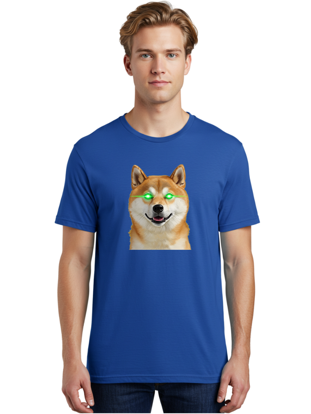 Doge-With-Green-Eyes Men'S Graphic Tee, 100% Cotton, Comfortable Casual Summer Wear, Machine Washable, Vintage Camera, Old Camera, Antique Camera, Black Camera, Classic Photography, Photography Equipment, Nostalgic Device, Film Camera, Bao363