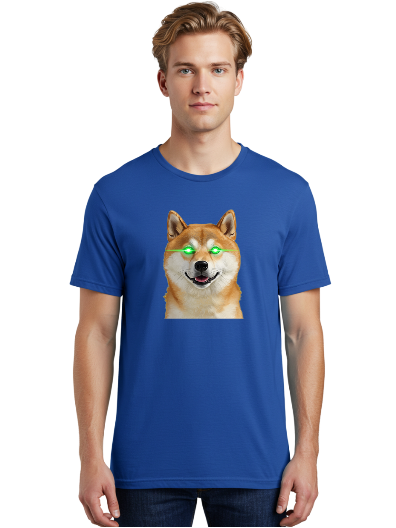 Doge-With-Green-Eyes Men'S Graphic Tee, 100% Cotton, Comfortable Casual Summer Wear, Machine Washable, Vintage Camera, Old Camera, Antique Camera, Black Camera, Classic Photography, Photography Equipment, Nostalgic Device, Film Camera, Bao363