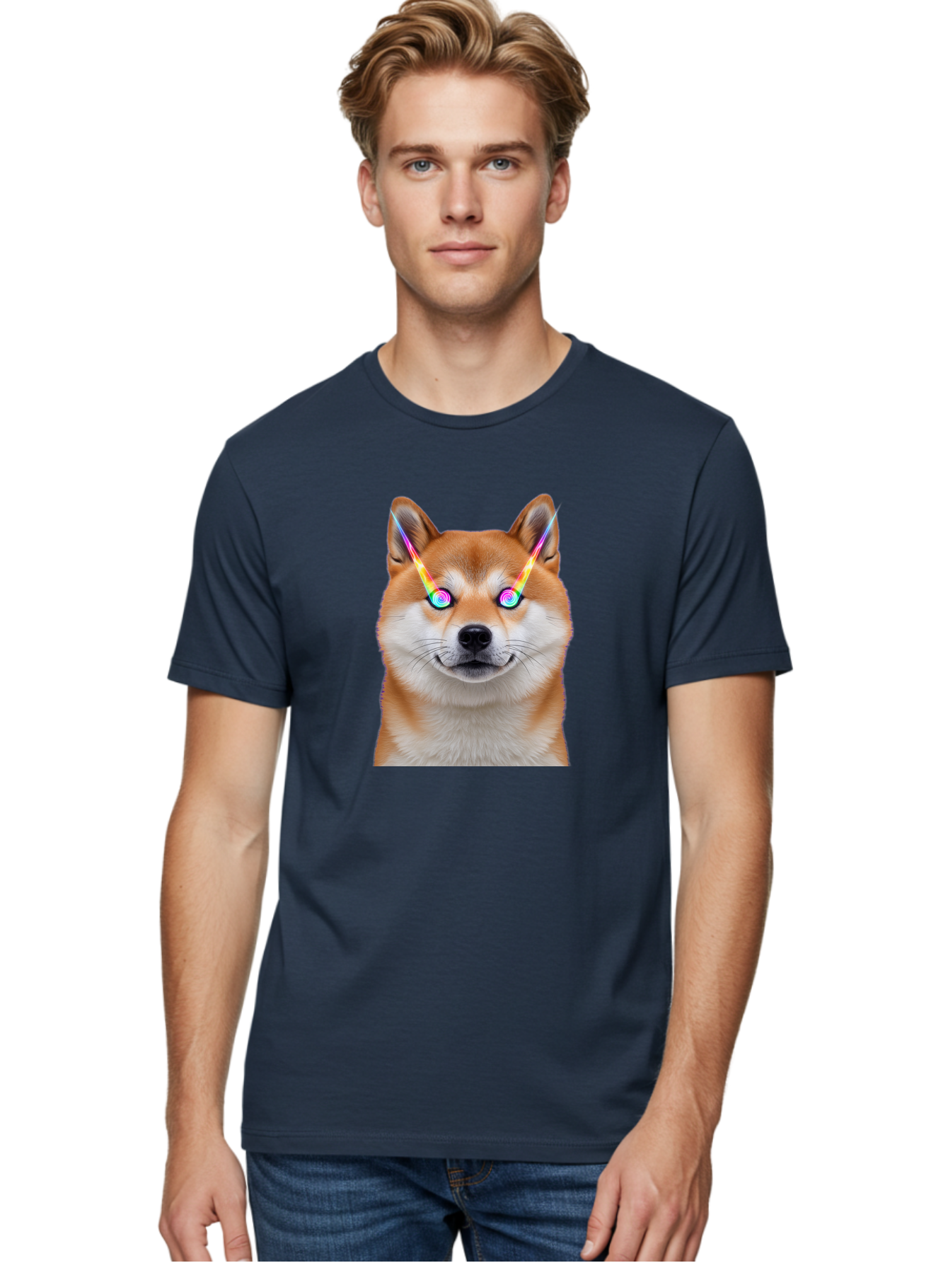Doge-With-Laser-Eyes Men'S Graphic Tee, 100% Cotton, Comfortable Casual Summer Wear, Machine Washable, Vintage Camera, Old Camera, Antique Camera, Black Camera, Classic Photography, Photography Equipment, Nostalgic Device, Film Camera, Bao364