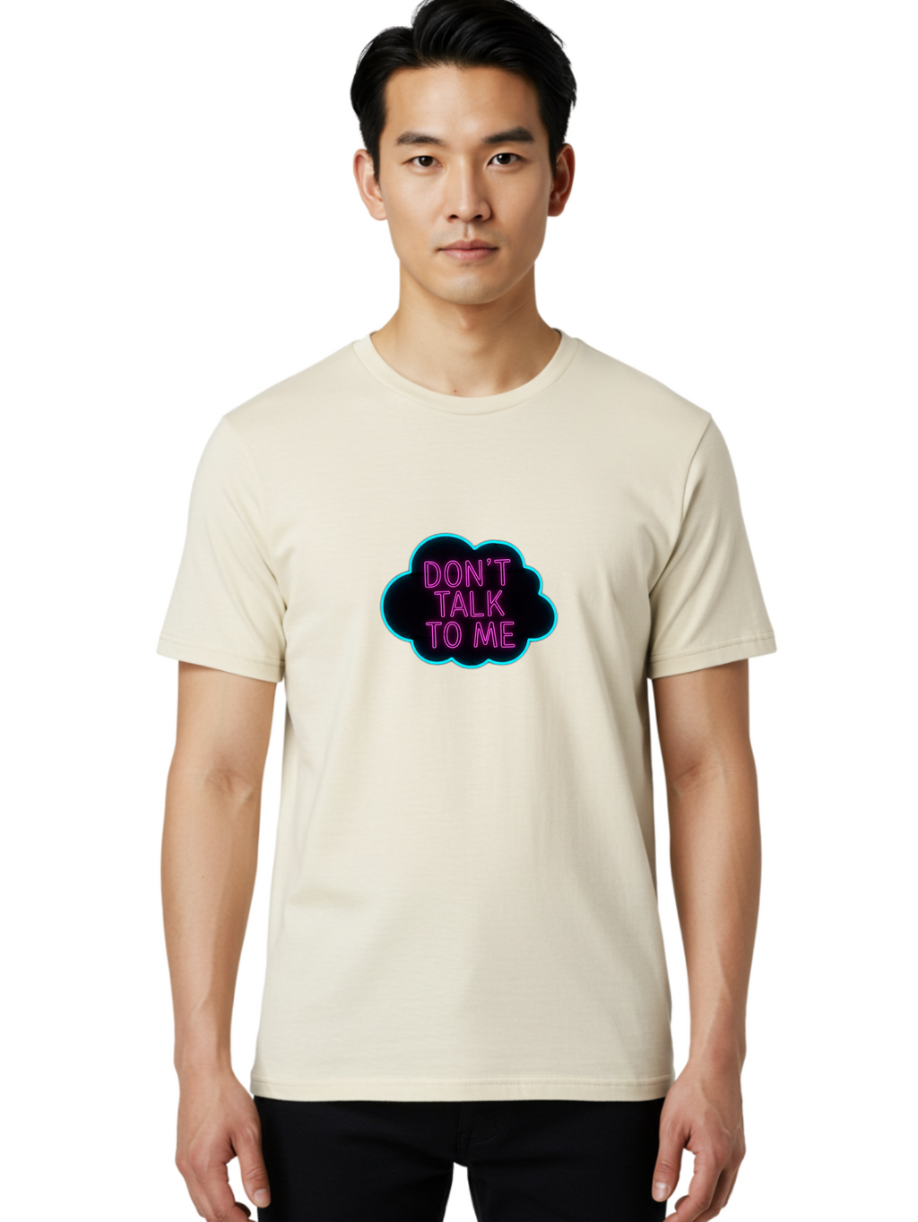 Don-T-Talk-To-Me Men'S Graphic Tee, 100% Cotton, Comfortable Casual Summer Wear, Machine Washable, Vintage Camera, Old Camera, Antique Camera, Black Camera, Classic Photography, Photography Equipment, Nostalgic Device, Film Camera, Camera Art Bao368