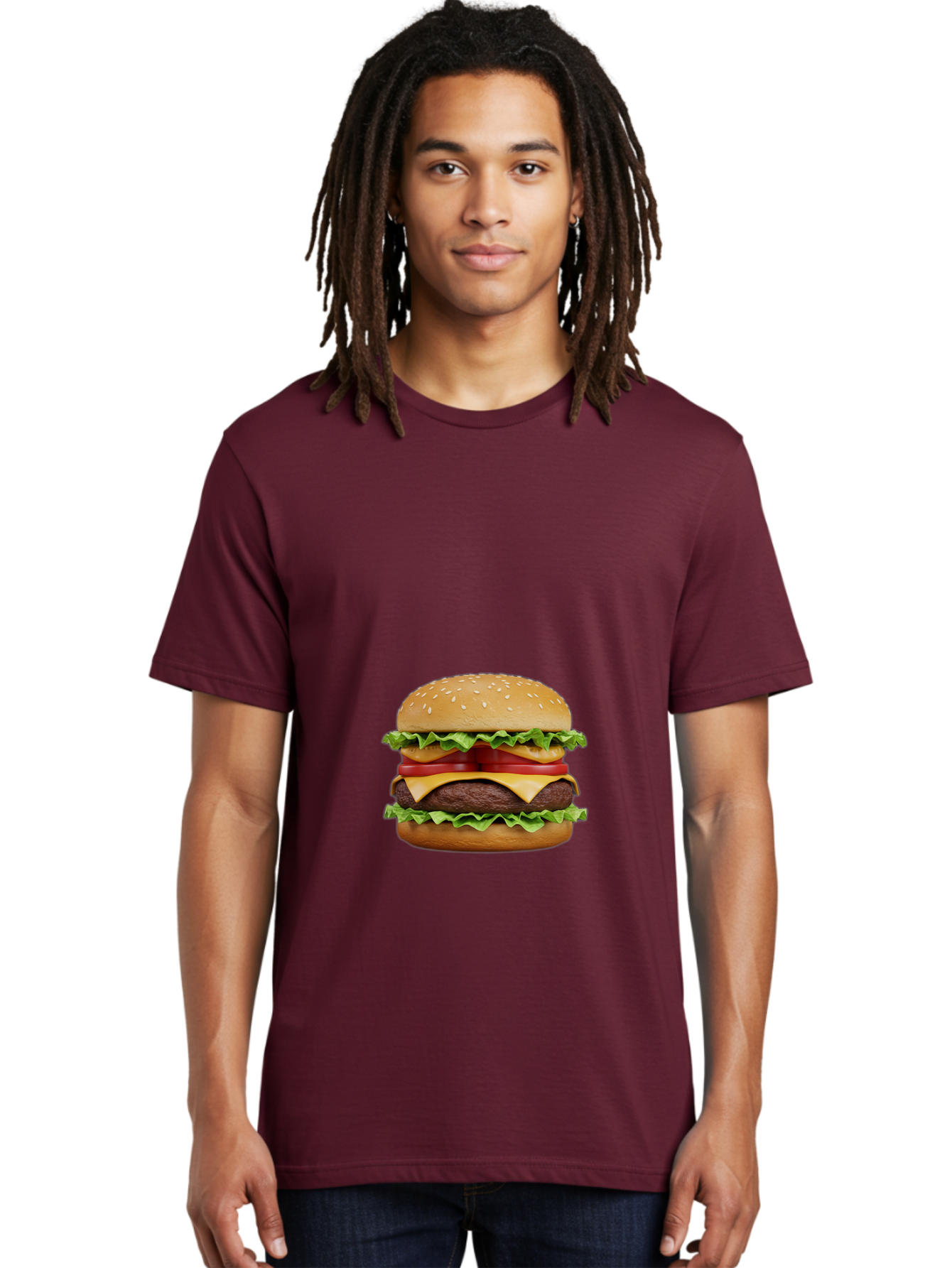 Double-Cheeseburger-2 Men'S Graphic Tee, 100% Cotton, Comfortable Casual Summer Wear, Machine Washable, Vintage Camera, Old Camera, Antique Camera, Black Camera, Classic Photography, Photography Equipment, Nostalgic Device, Film Camera, Bao370