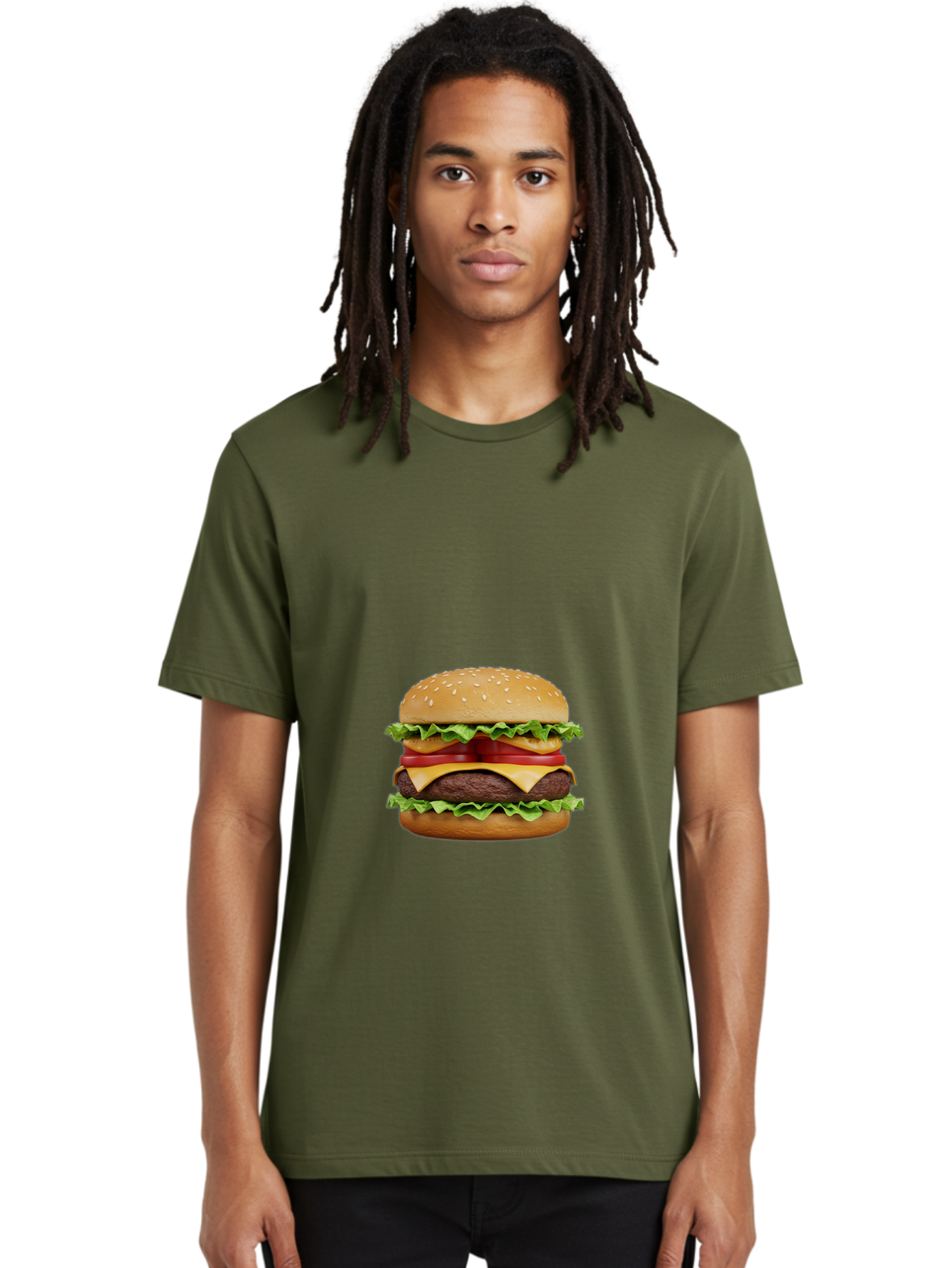 Double-Cheeseburger-2 Men'S Graphic Tee, 100% Cotton, Comfortable Casual Summer Wear, Machine Washable, Vintage Camera, Old Camera, Antique Camera, Black Camera, Classic Photography, Photography Equipment, Nostalgic Device, Film Camera, Bao370