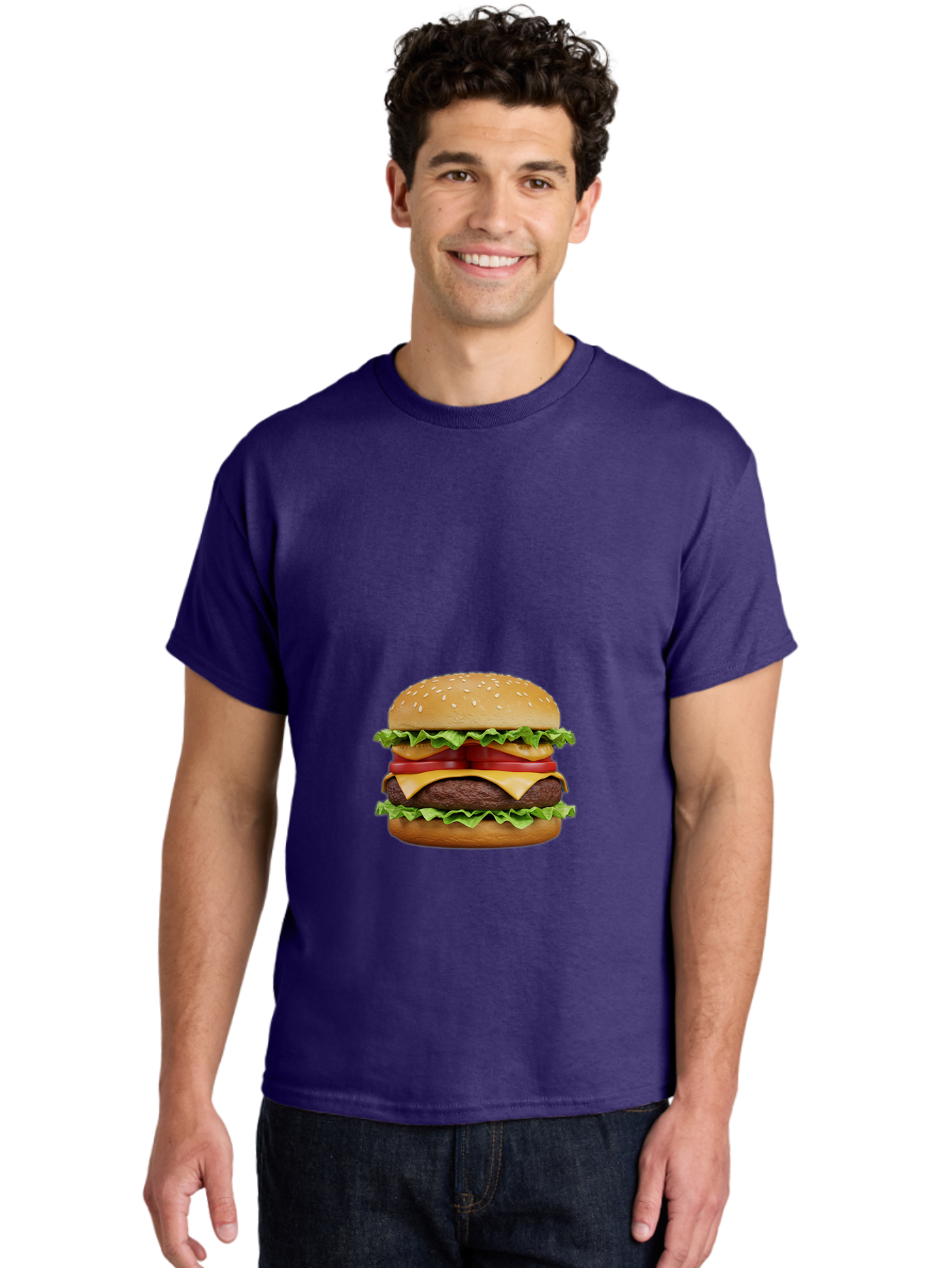 Double-Cheeseburger-2 Men'S Graphic Tee, 100% Cotton, Comfortable Casual Summer Wear, Machine Washable, Vintage Camera, Old Camera, Antique Camera, Black Camera, Classic Photography, Photography Equipment, Nostalgic Device, Film Camera, Bao370