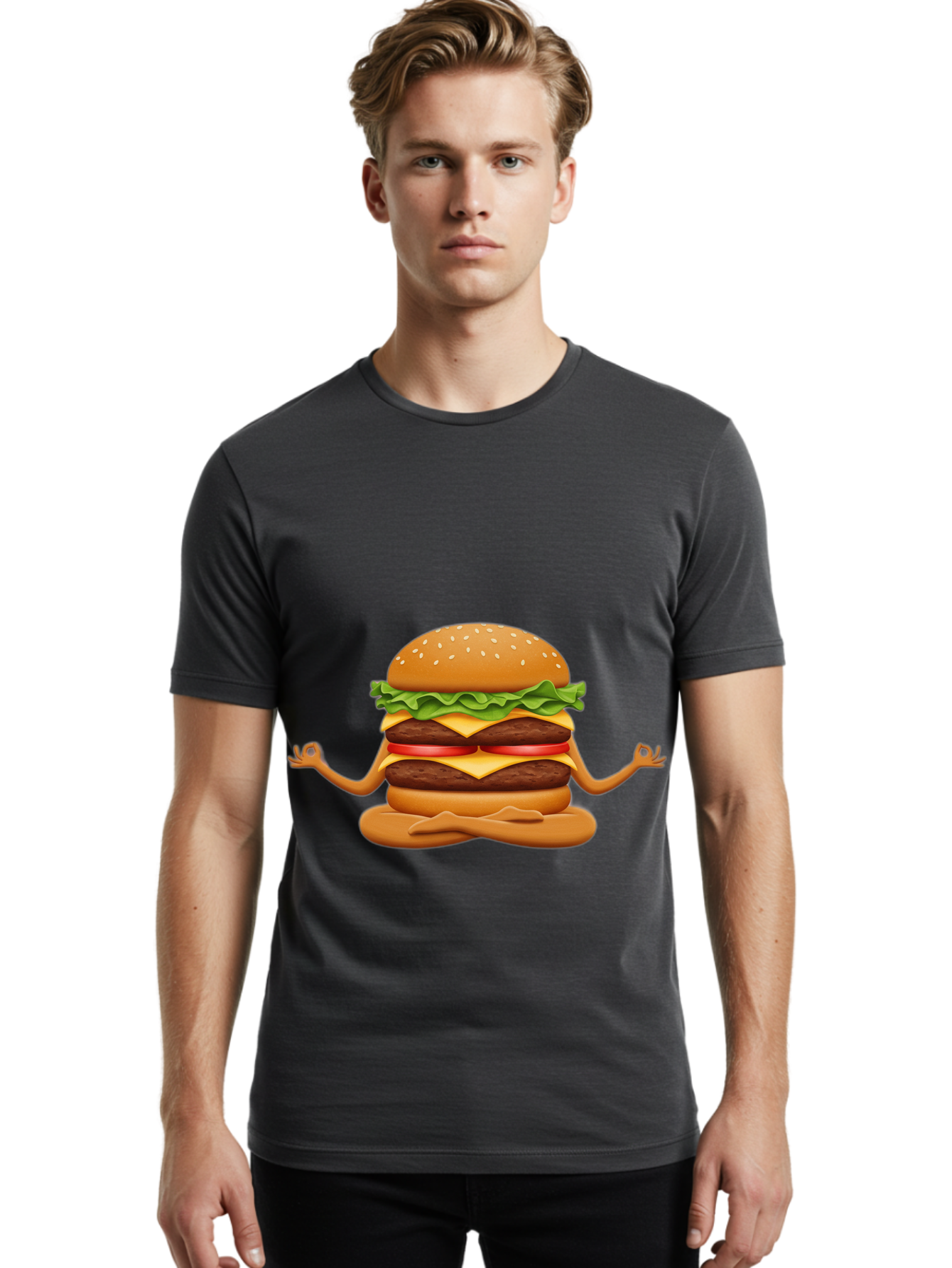 Double-Cheeseburger-3 Men'S Graphic Tee, 100% Cotton, Comfortable Casual Summer Wear, Machine Washable, Vintage Camera, Old Camera, Antique Camera, Black Camera, Classic Photography, Photography Equipment, Nostalgic Device, Film Camera, Bao371