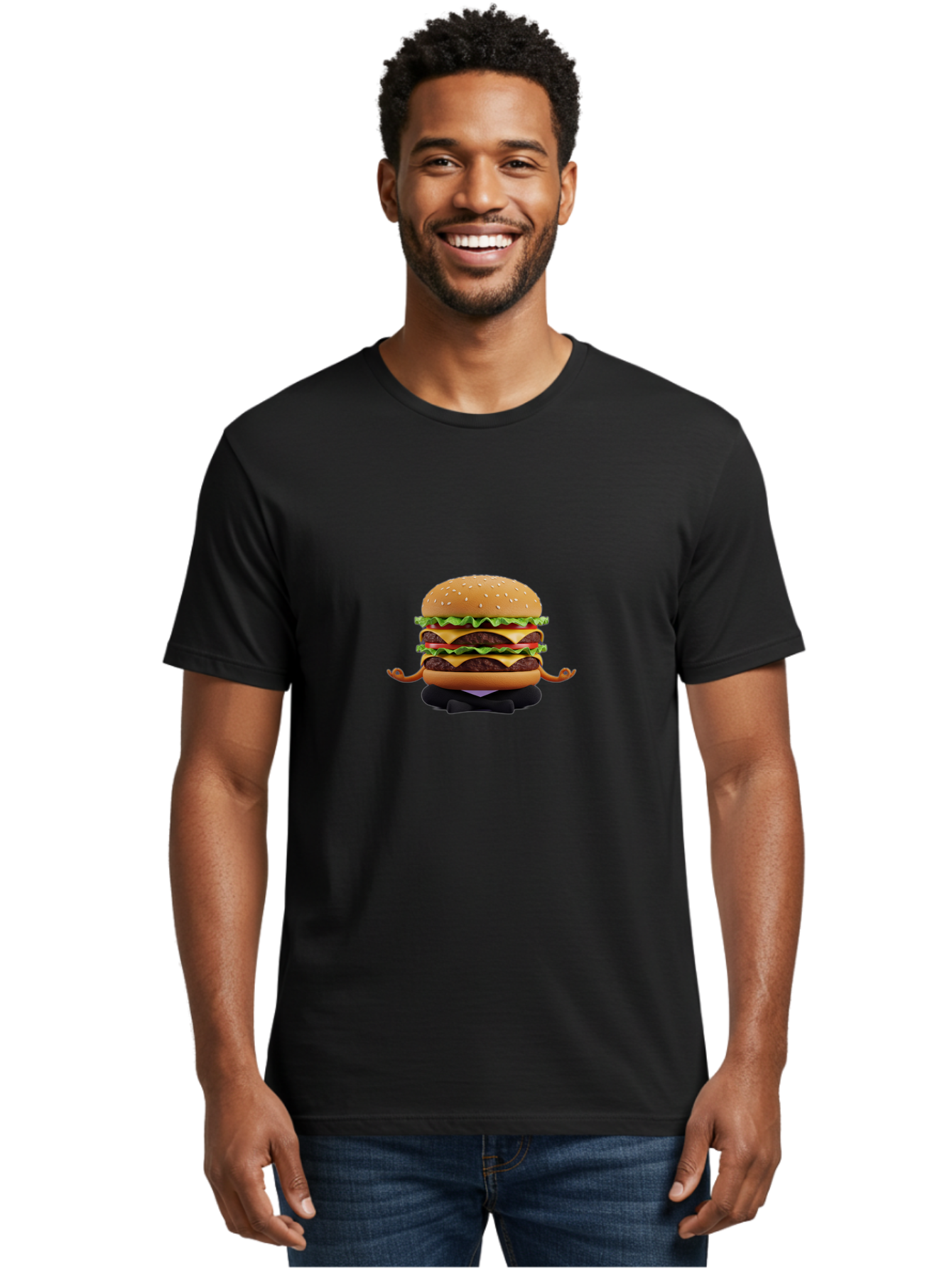 Double-Cheeseburger Men'S Graphic Tee, 100% Cotton, Comfortable Casual Summer Wear, Machine Washable, Vintage Camera, Old Camera, Antique Camera, Black Camera, Classic Photography, Photography Equipment, Nostalgic Device, Film Camera, Bao373