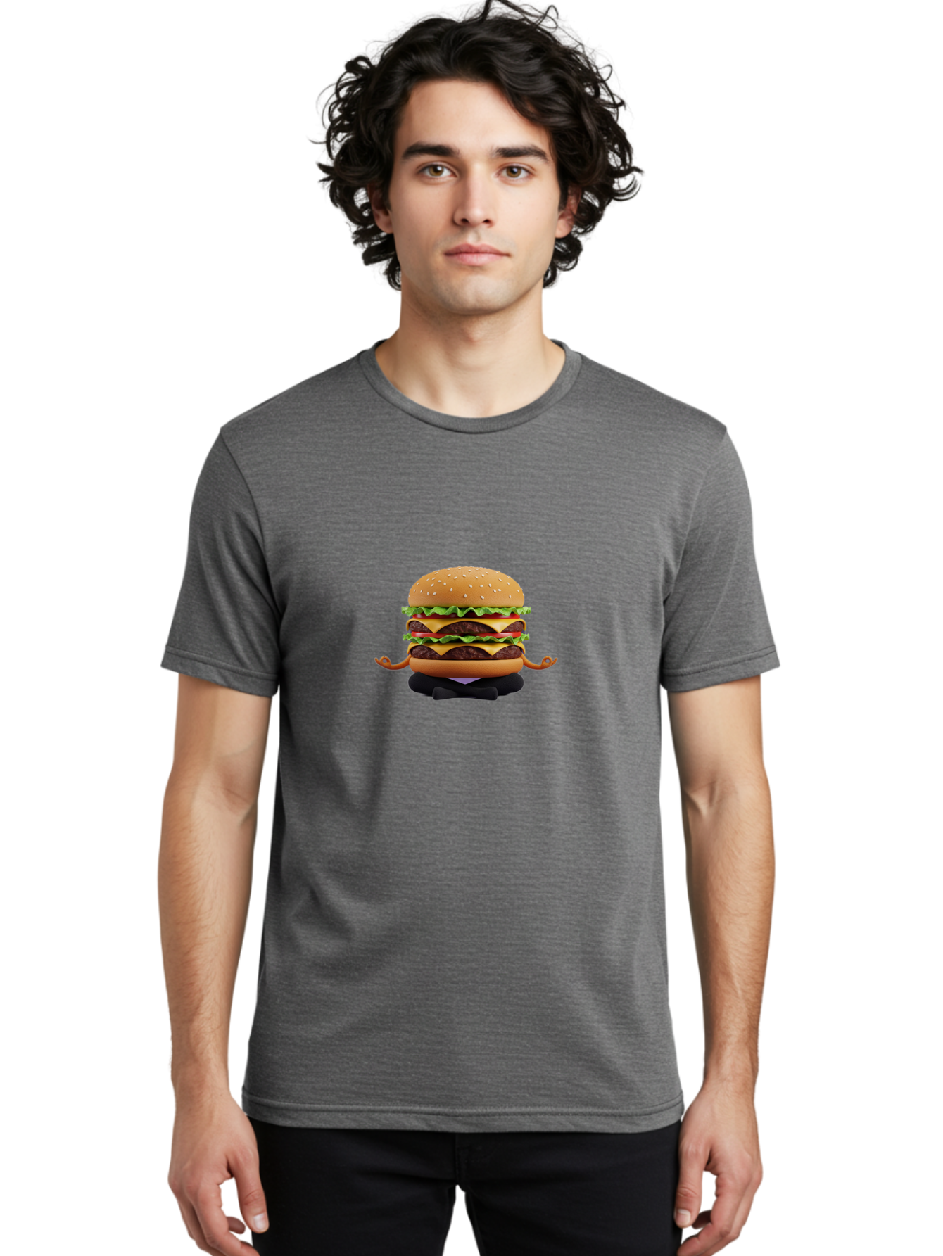 Double-Cheeseburger Men'S Graphic Tee, 100% Cotton, Comfortable Casual Summer Wear, Machine Washable, Vintage Camera, Old Camera, Antique Camera, Black Camera, Classic Photography, Photography Equipment, Nostalgic Device, Film Camera, Bao373