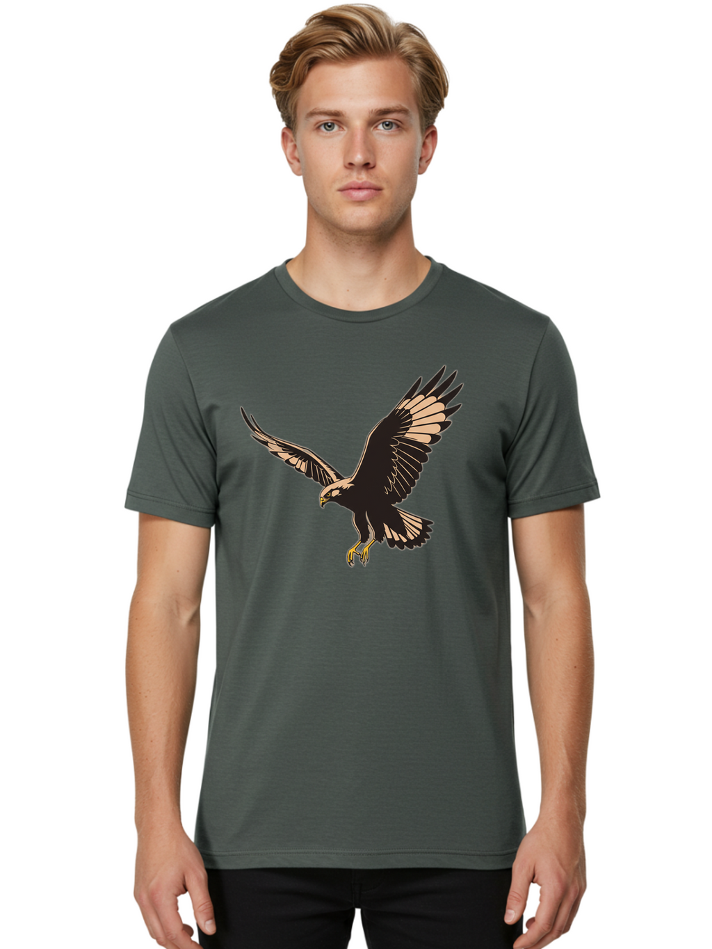 Eagle-In-Flight Men'S Graphic Tee, 100% Cotton, Comfortable Casual Summer Wear, Machine Washable, Vintage Camera, Old Camera, Antique Camera, Black Camera, Classic Photography, Photography Equipment, Nostalgic Device, Film Camera, Camera Art Bao377