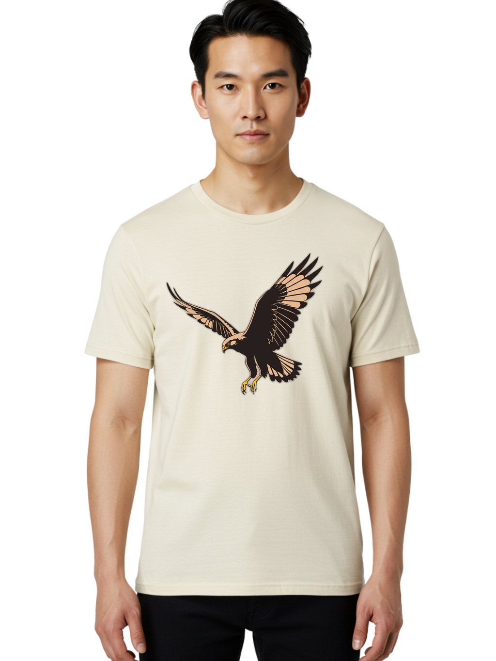 Eagle-In-Flight Men'S Graphic Tee, 100% Cotton, Comfortable Casual Summer Wear, Machine Washable, Vintage Camera, Old Camera, Antique Camera, Black Camera, Classic Photography, Photography Equipment, Nostalgic Device, Film Camera, Camera Art Bao377
