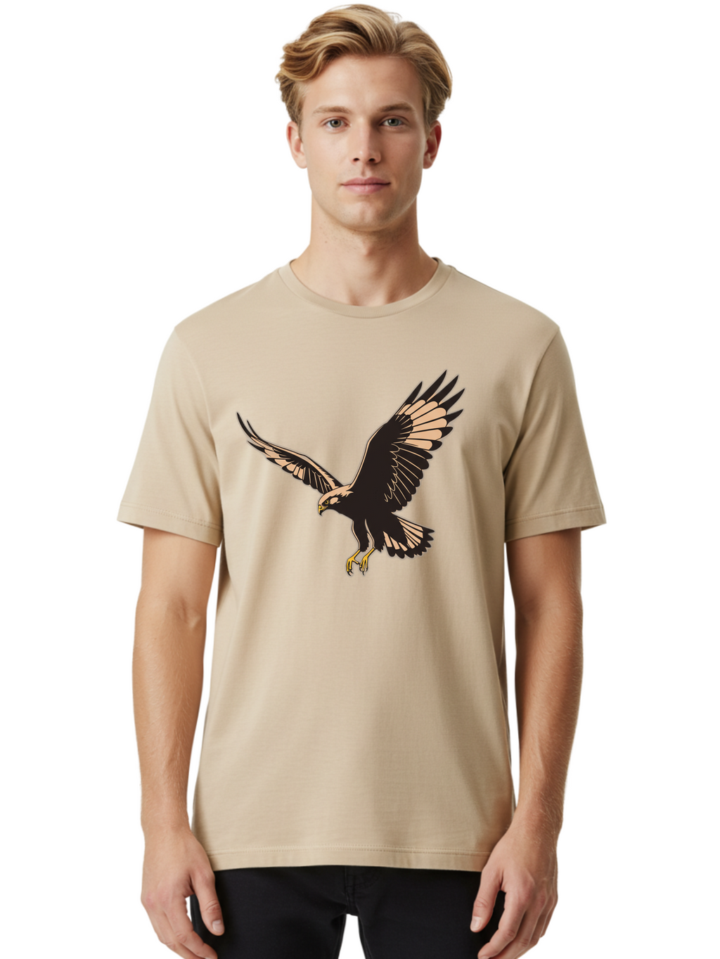 Eagle-In-Flight Men'S Graphic Tee, 100% Cotton, Comfortable Casual Summer Wear, Machine Washable, Vintage Camera, Old Camera, Antique Camera, Black Camera, Classic Photography, Photography Equipment, Nostalgic Device, Film Camera, Camera Art Bao377